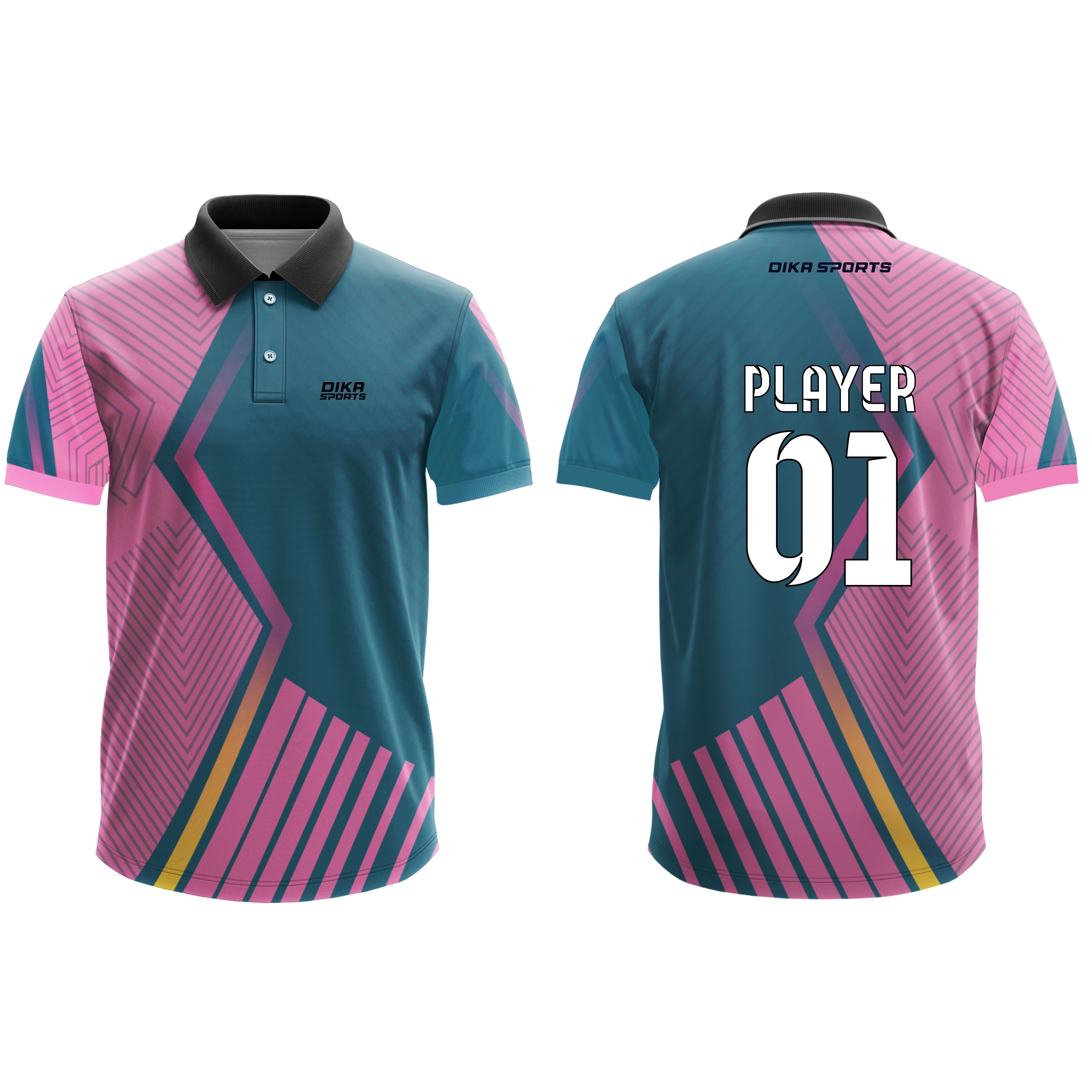 DIKA SPORTS Men’s Cricket Jersey Professional Sports Uniform Wear
