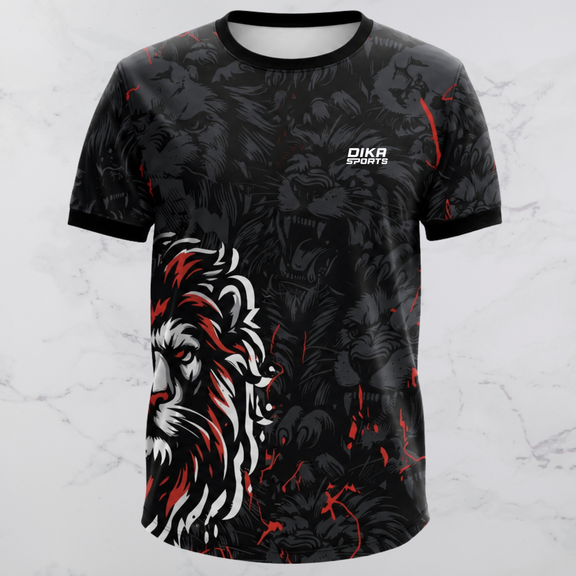 Dika Sports Men's Team Cricket Jersey Breathable Quick Dry Round Neck T-Shirt premium quality