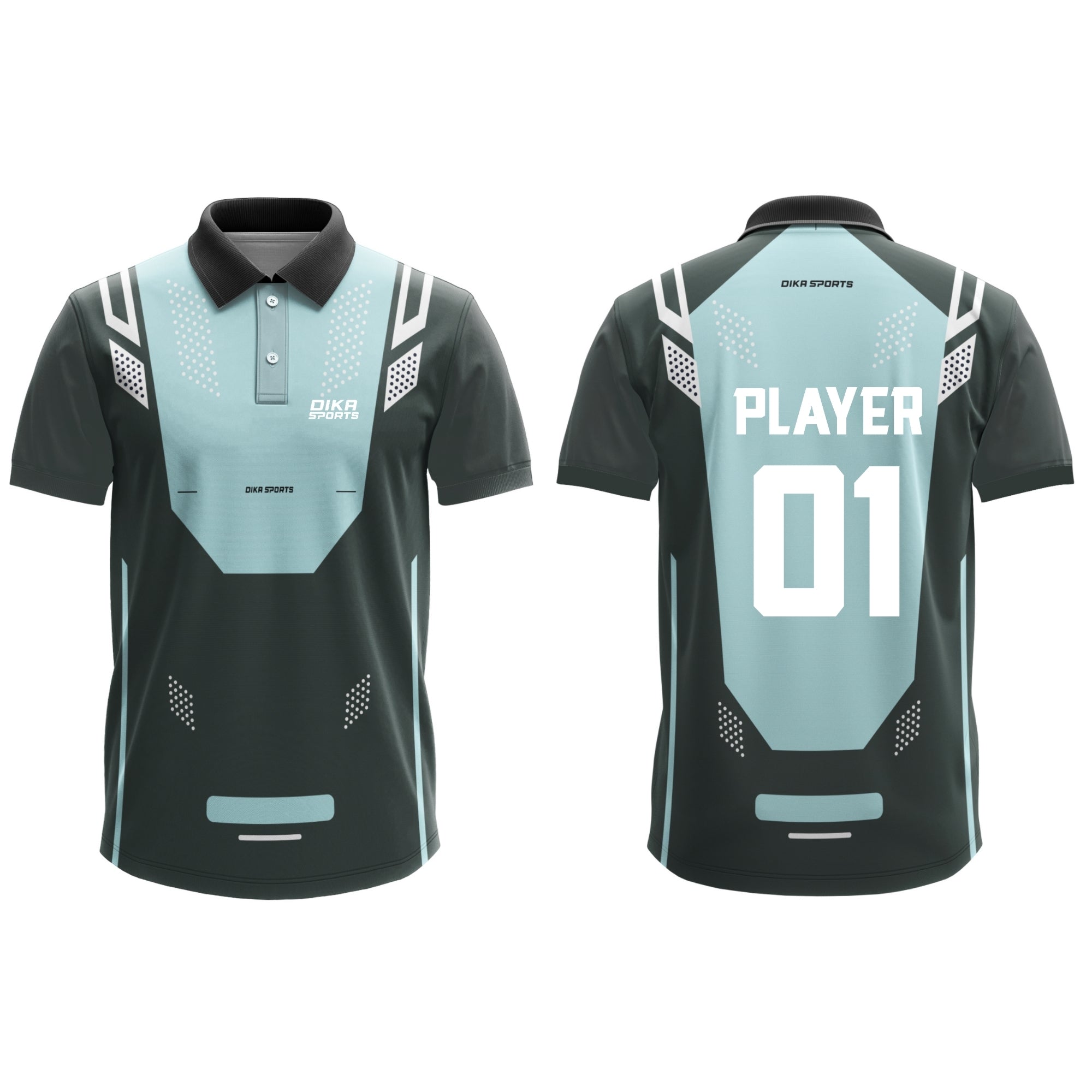 Dika Sports Men’s Cricket Jersey Breathable Personalized Name and Number Jersey