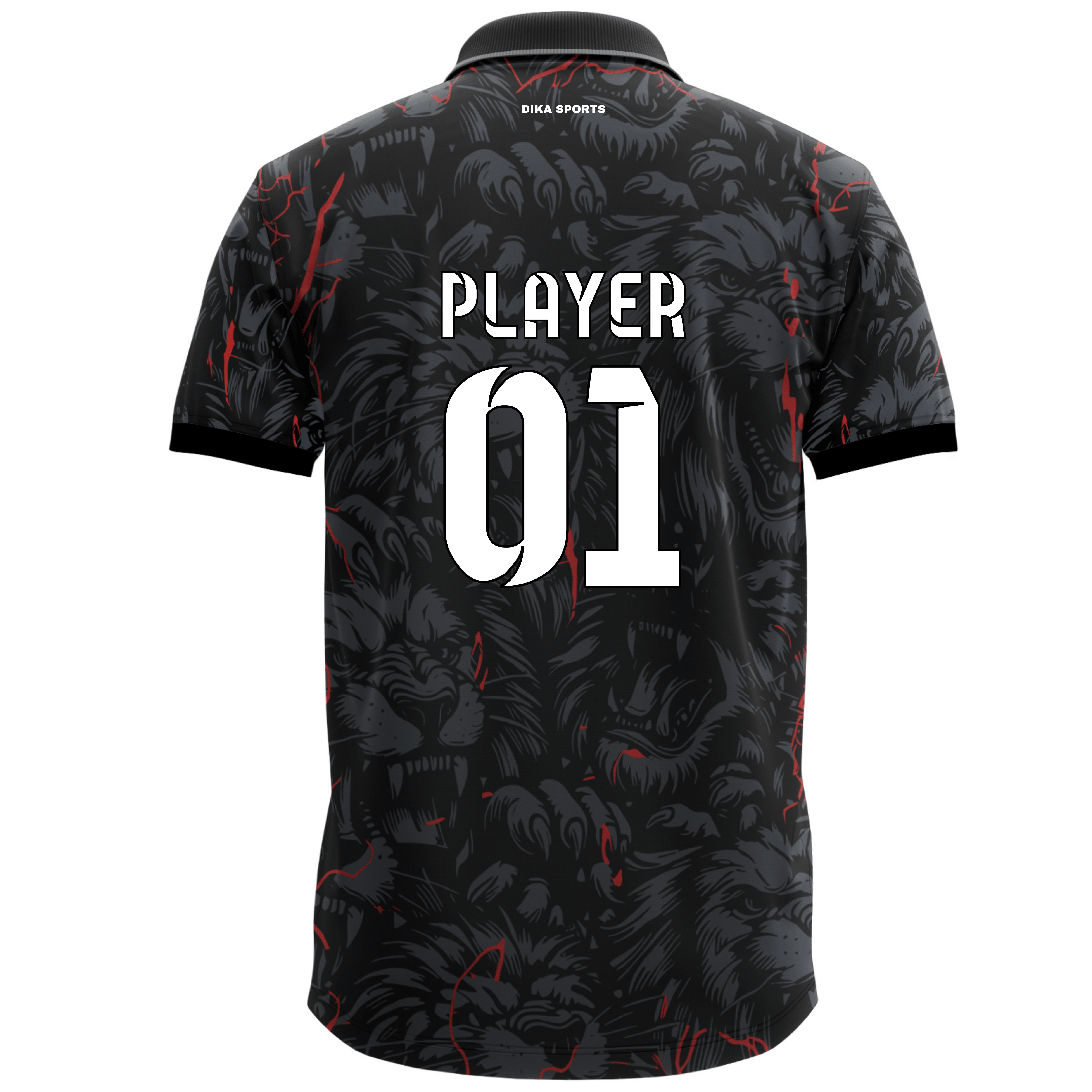 Dika Sports Cricket Dress for Men | Team Cricket Jersey with Collar Neck Design
