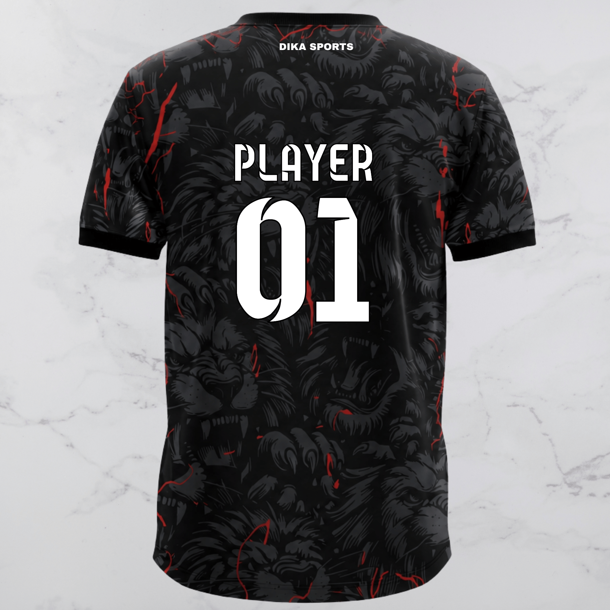 Dika Sports Customized Cricket Jersey Online | Round Neck Team Cricket Jersey