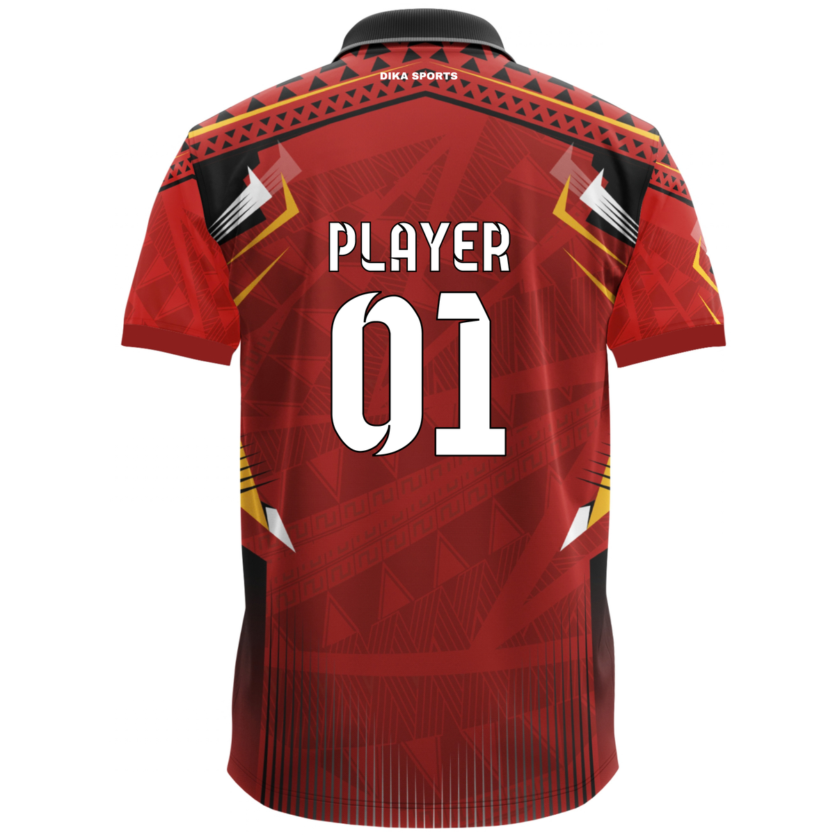 Dika Sports Custom Jersey for Kids | Personalized Cricket Jersey with Name Number | Breathable Kids Cricket Sportswear