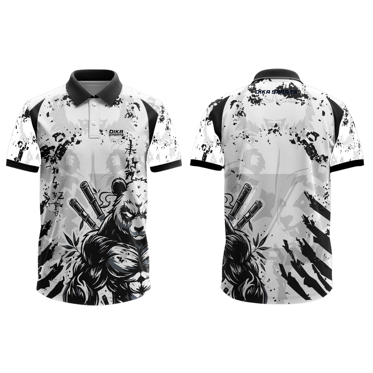 DIKA SPORTS Cricket T-Shirt for Men | Breathable Quick Dry Cricket Jersey with Collar | Team Colors Sports T-Shirt