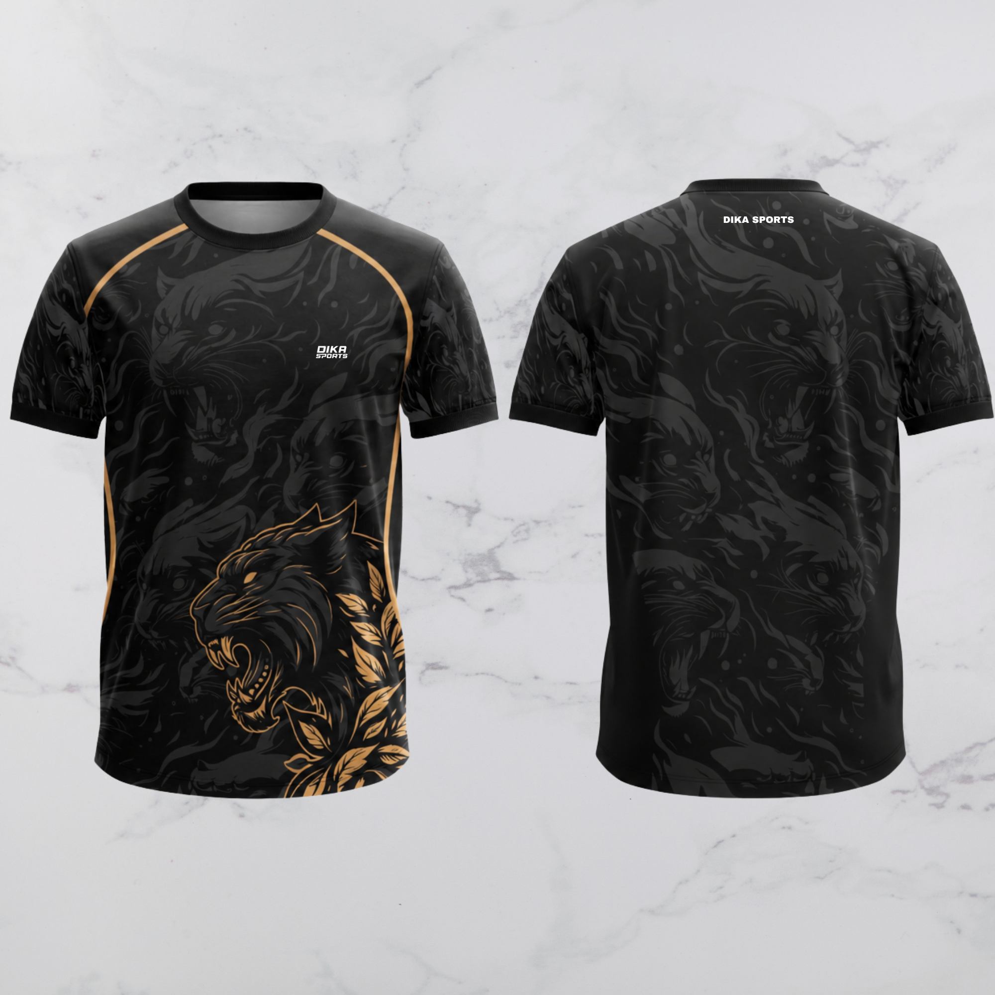 Dika Sports Breathable Round Neck Cricket T-Shirt Online | Stylish Short Sleeve Cricket T-Shirt for Adults