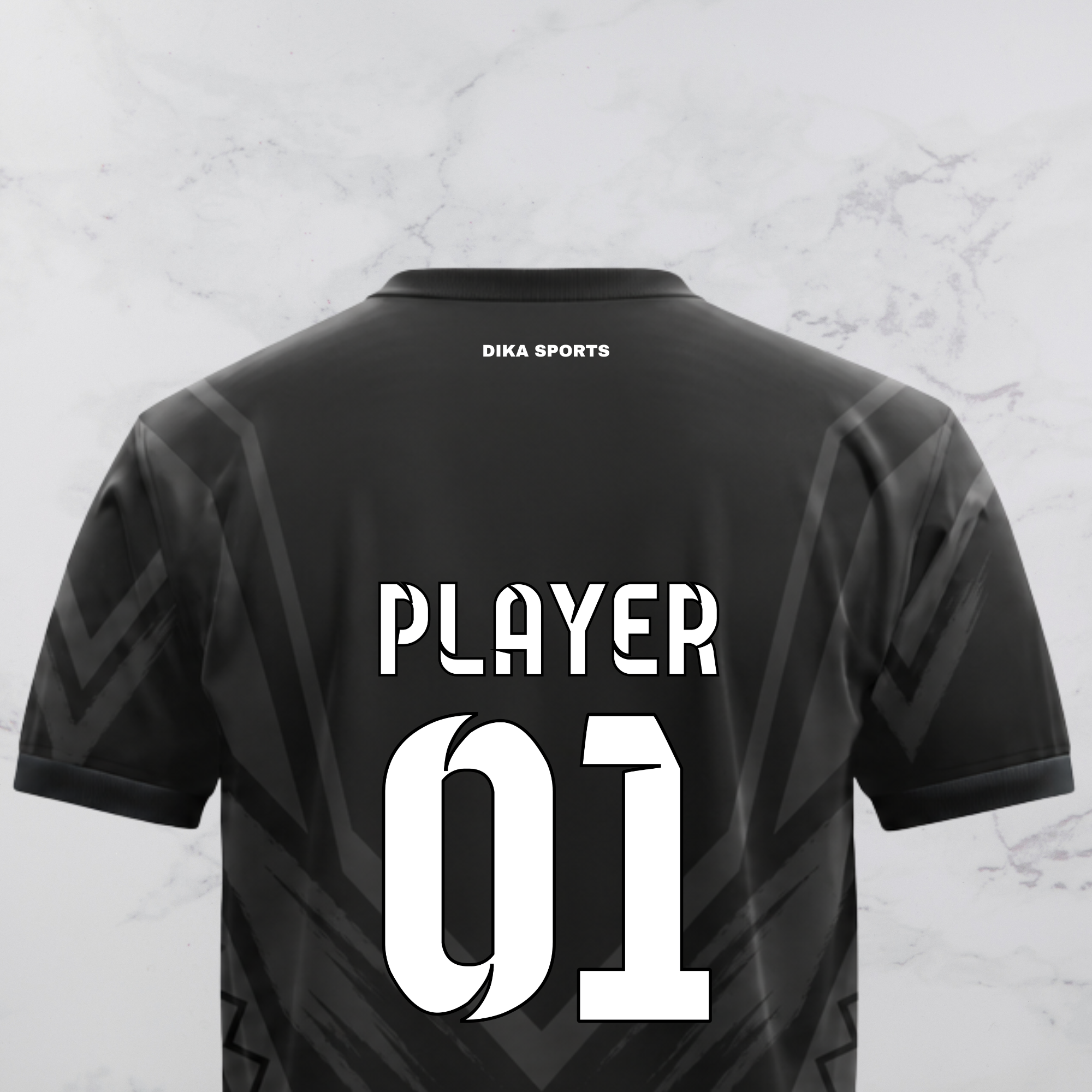 Dika Sports Customizable Round Neck Cricket T-Shirt for Men | Quick Dry Sports Jersey with Name & Team Colors