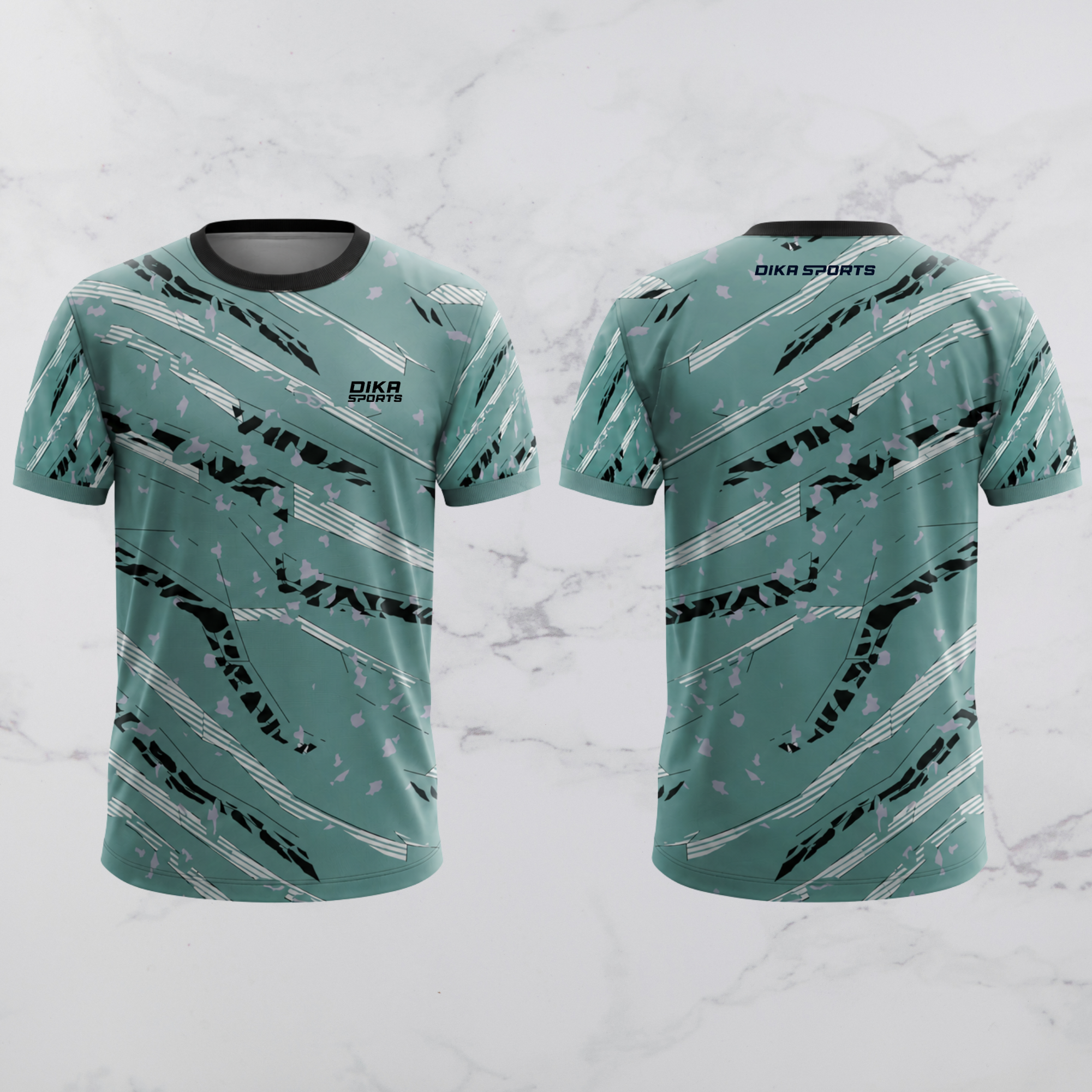 DIKA SPORTS Cricket T-Shirt Breathable Round Neck Cricket Jersey for Men | Team Cricket Jersey | Sports Wear for Men | Quick Dry Sports T-Shirt
