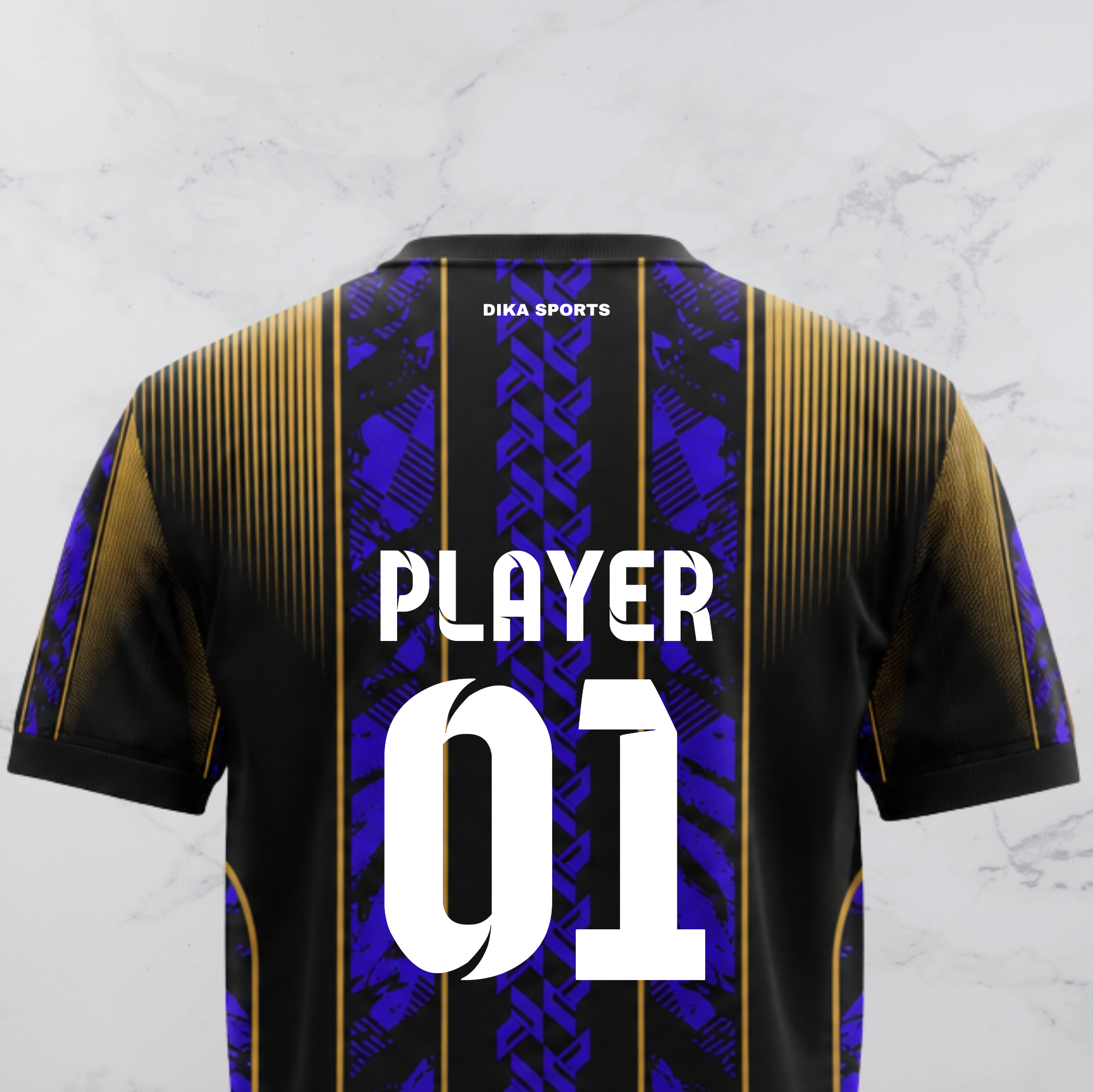 DIKA SPORTS Custom Round Neck Cricket Jersey with Name & Logo | Personalized Team Cricket T-Shirt for Men, Kids & Fans
