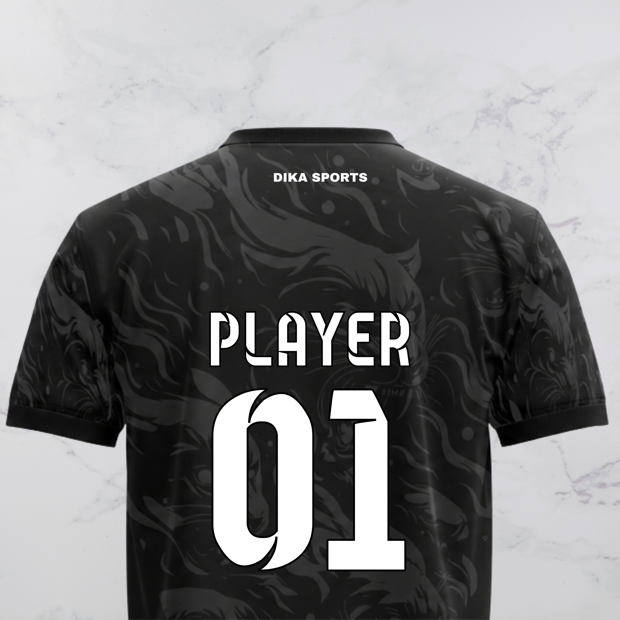 DIKA SPORTS Custom Round Neck Cricket T-Shirt | Personalized Cricket T-Shirt with Name | Breathable Quick-Dry Jersey