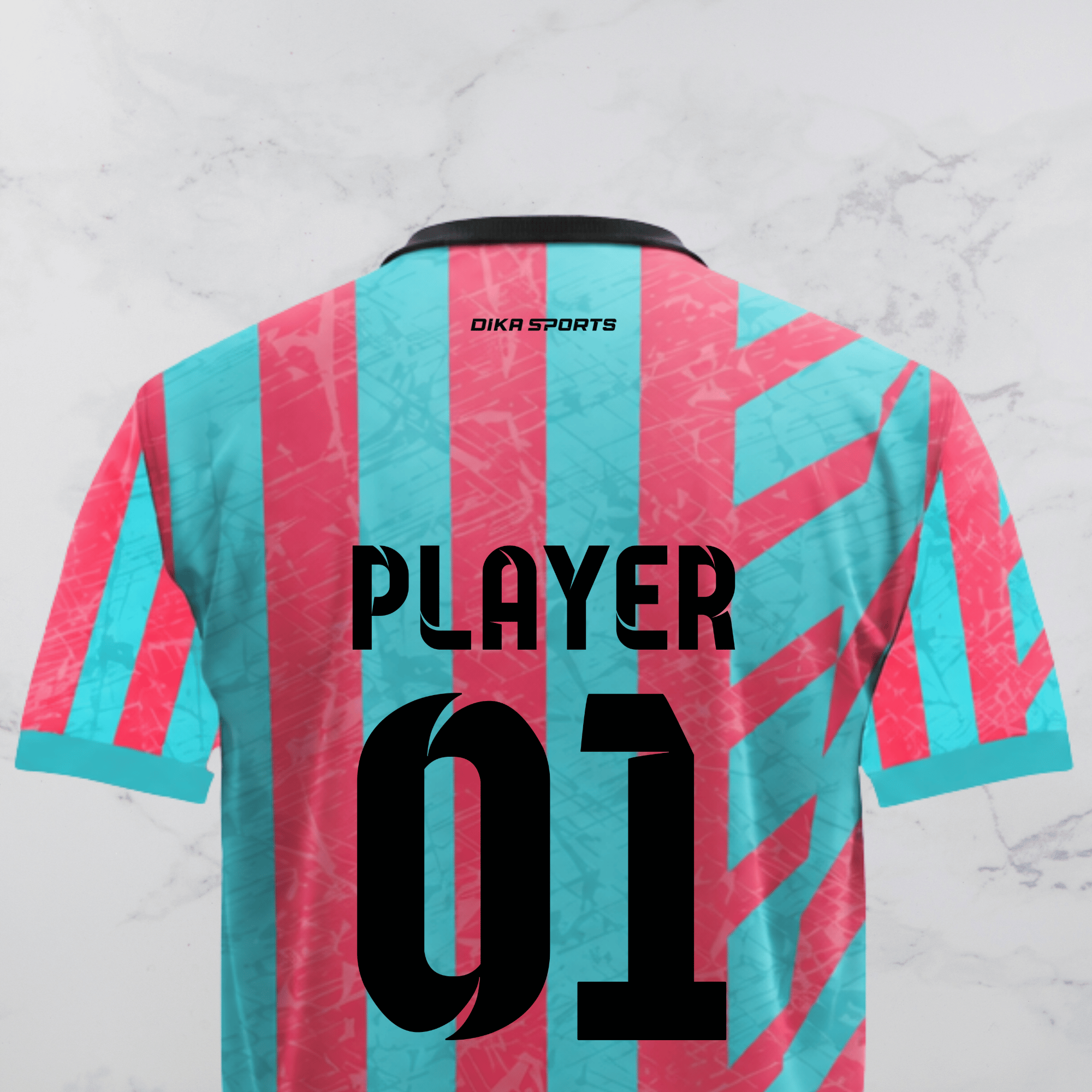 Dika Sports Round Neck Custom Cricket Jersey for Men & Kids with Name, Number and Team Logo | Breathable Quick Dry Jersey