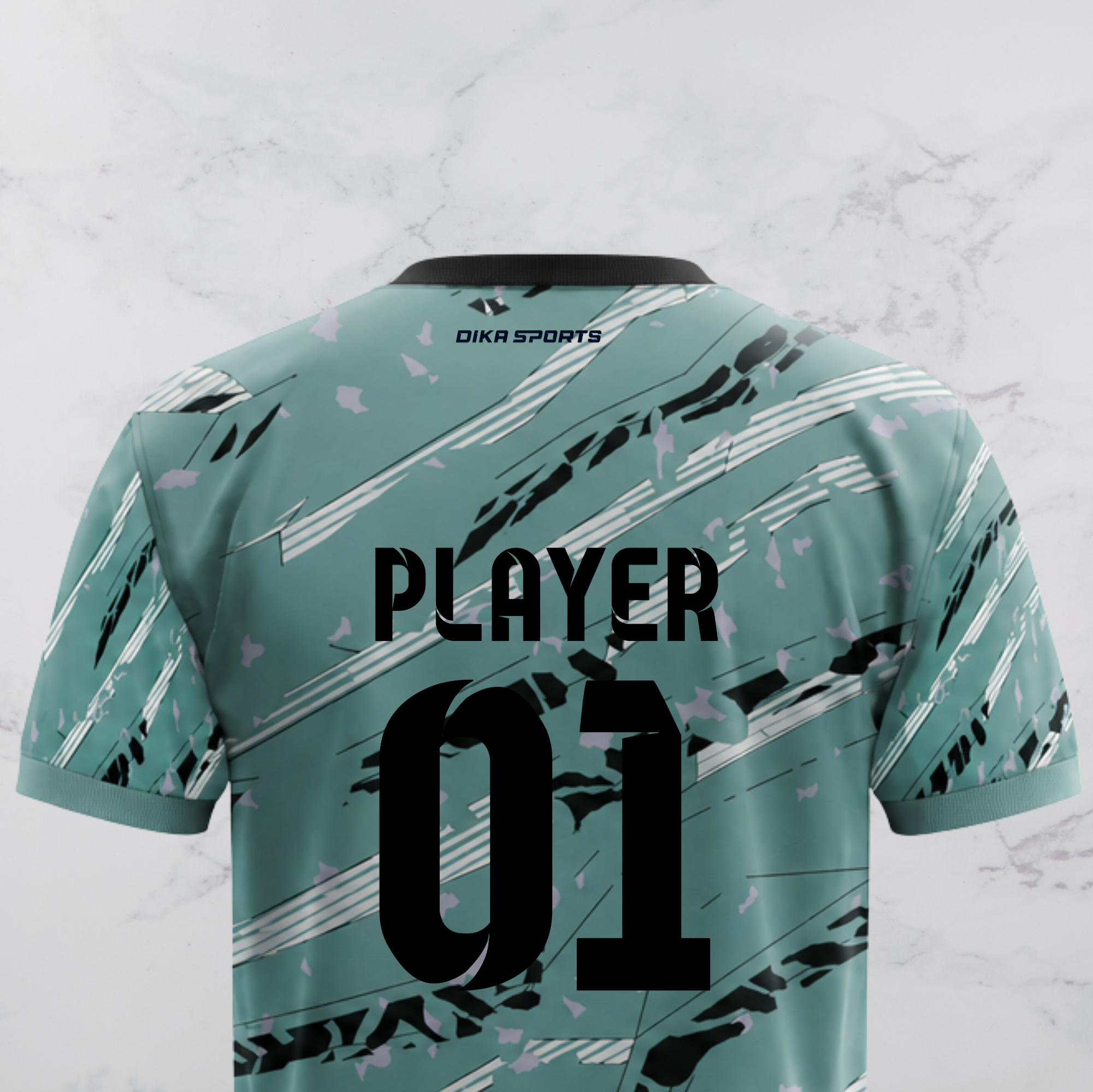 DIKA SPORTS Round Neck Custom Cricket Jersey with Name | Personalized Team Cricket Jersey for Men, Kids & Adults | Breathable Quick-Dry Sports T-Shirt