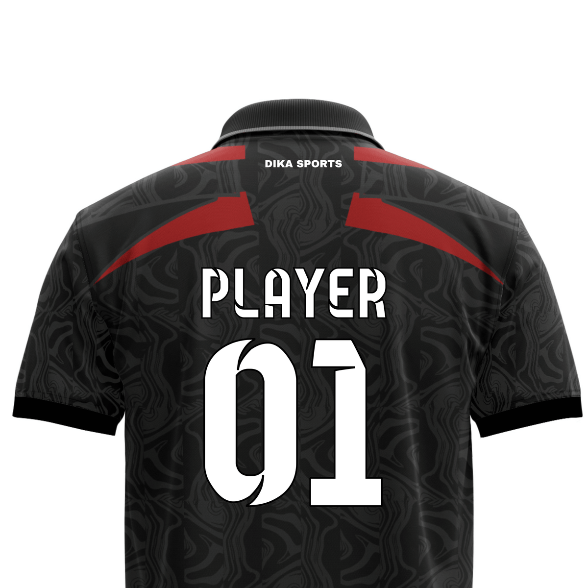 DIKA SPORTS Custom Cricket Jersey for Men – Collar Neck Polo Team Uniform