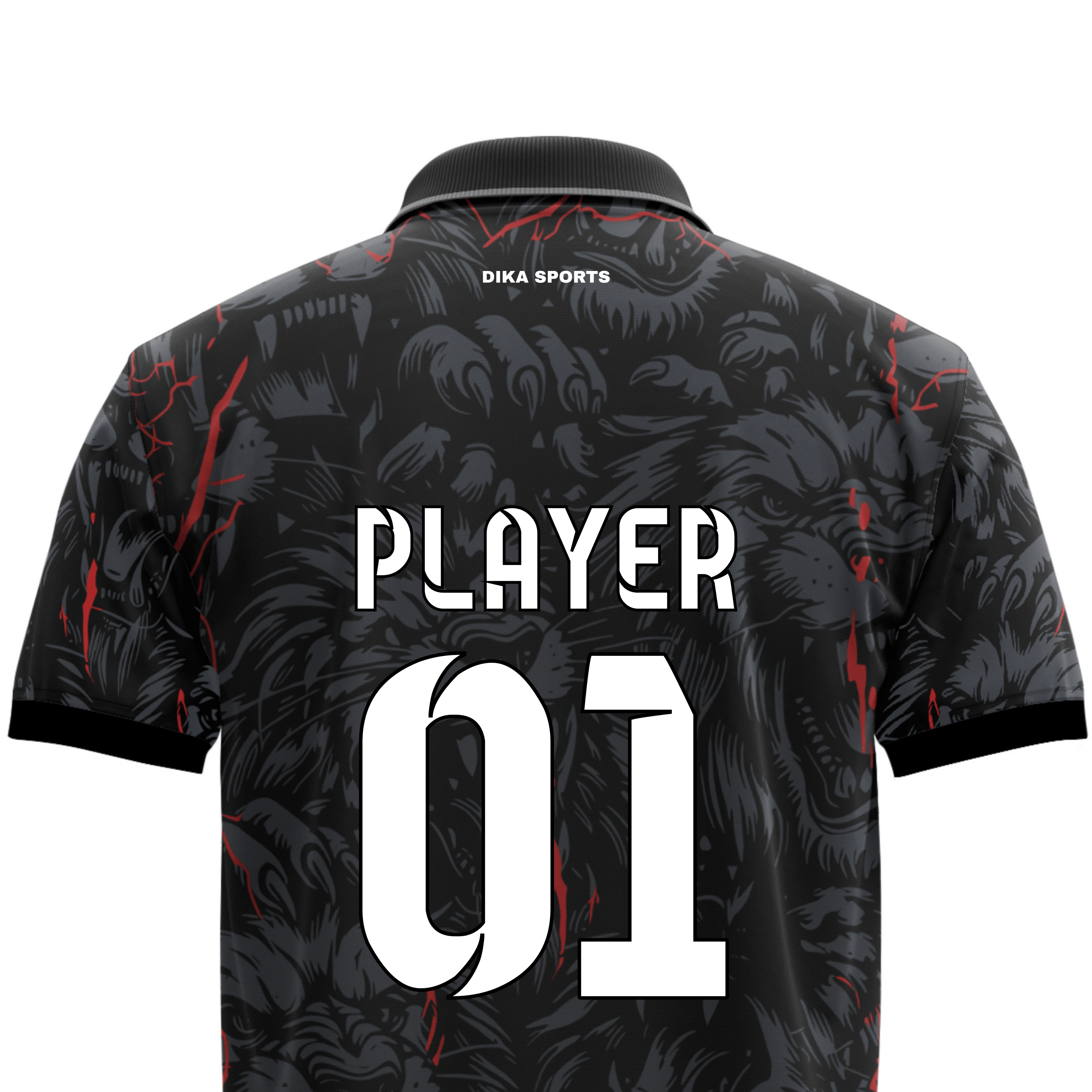 Dika Sports Cricket Dress for Men | Team Cricket Jersey with Collar Neck Design