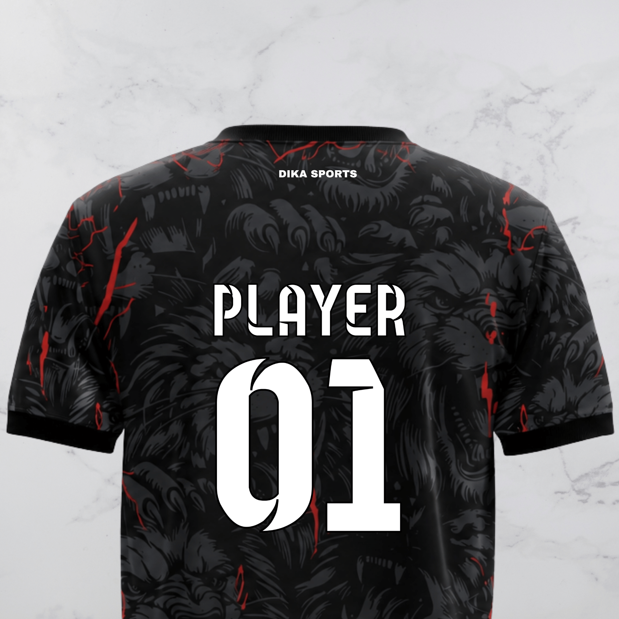 Dika Sports Customized Cricket Jersey Online | Round Neck Team Cricket Jersey