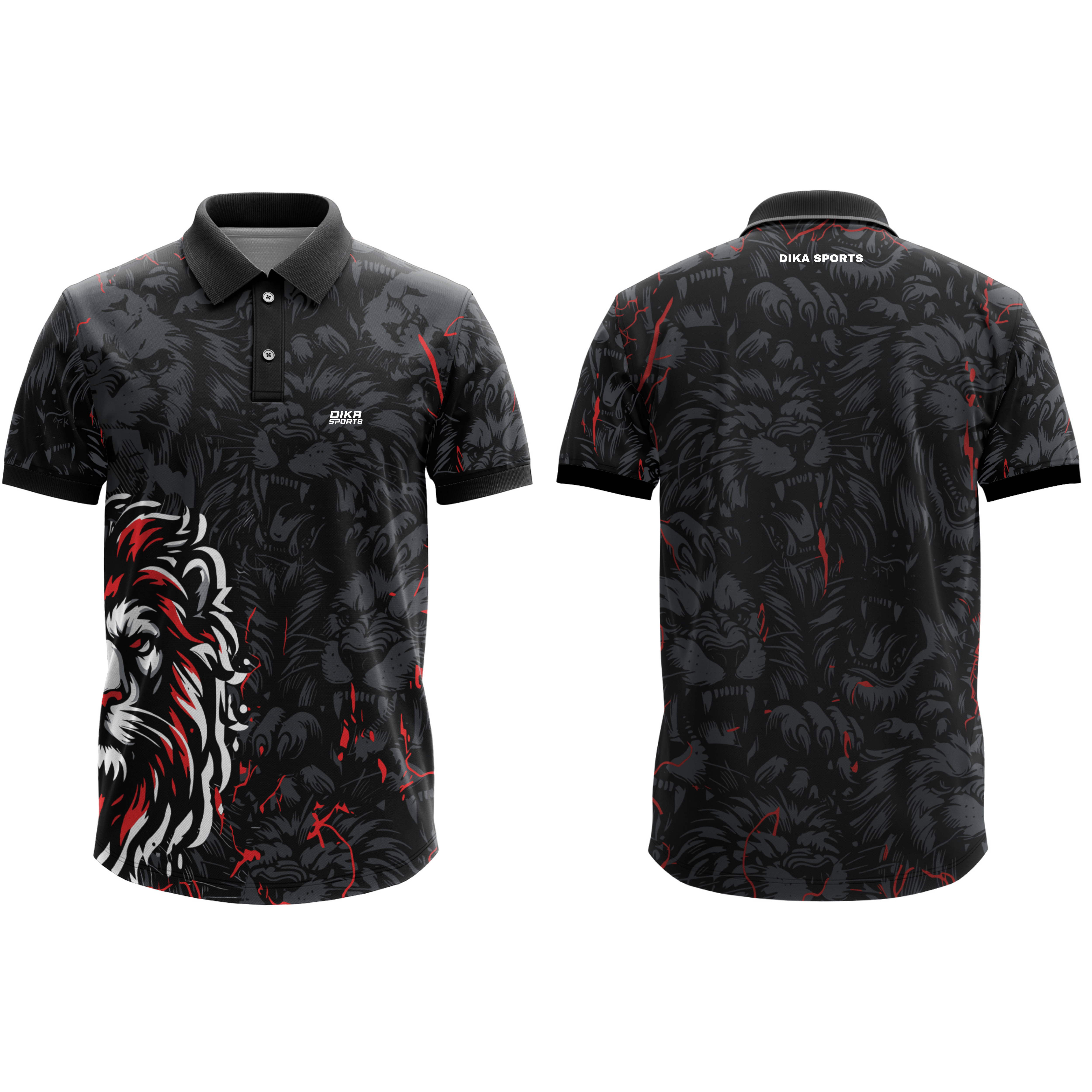 DIKA SPORTS Cricket Jersey Breathable Cricket T-Shirt for Practice Sports Polo T-Shirt for Men