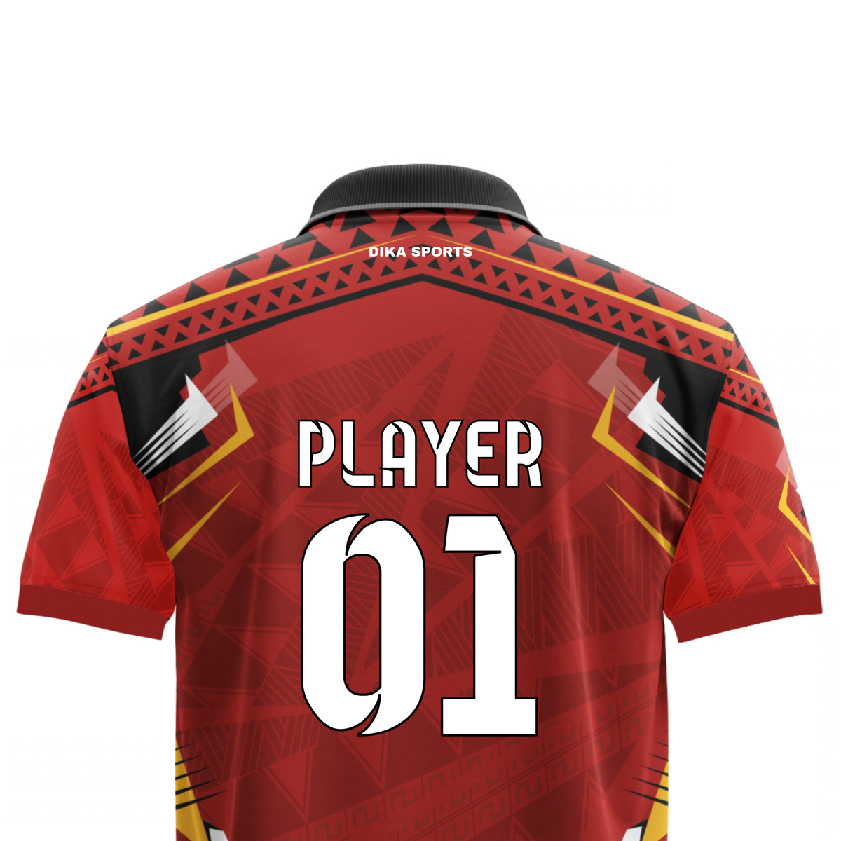 Dika Sports Custom Jersey for Kids | Personalized Cricket Jersey with Name Number | Breathable Kids Cricket Sportswear