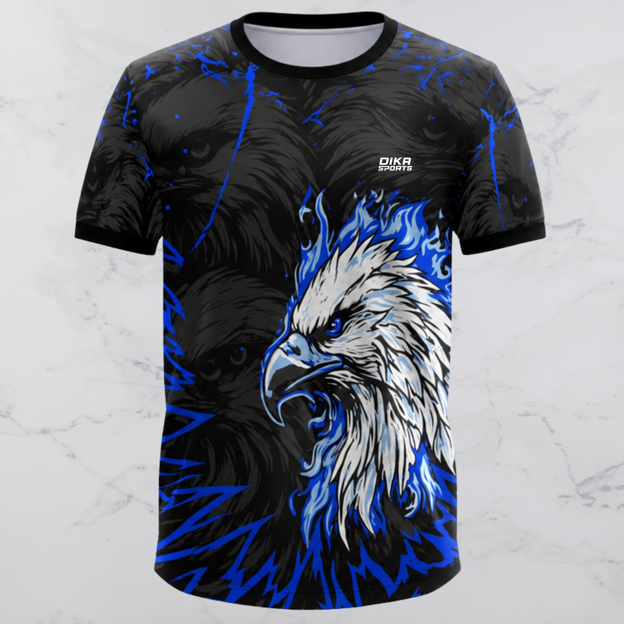 Dika Sports Breathable Cricket T-Shirt for Practice Round Neck Short Sleeve Jersey