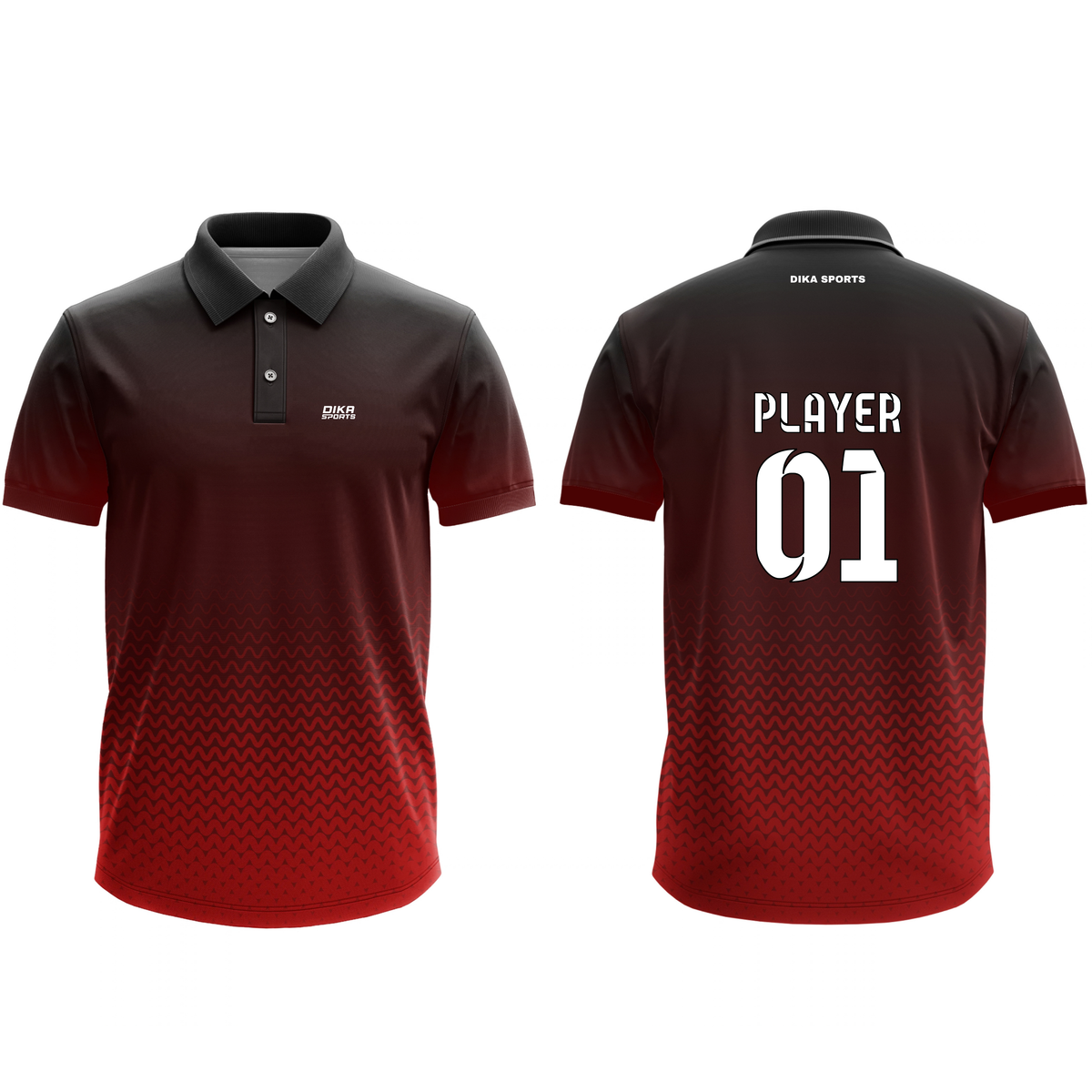 Dika Sports Cricket Jersey with Name | Custom Jersey | Cricket T-Shirt for Adults | Quick-Dry Cricket Wear | Sports T-Shirt