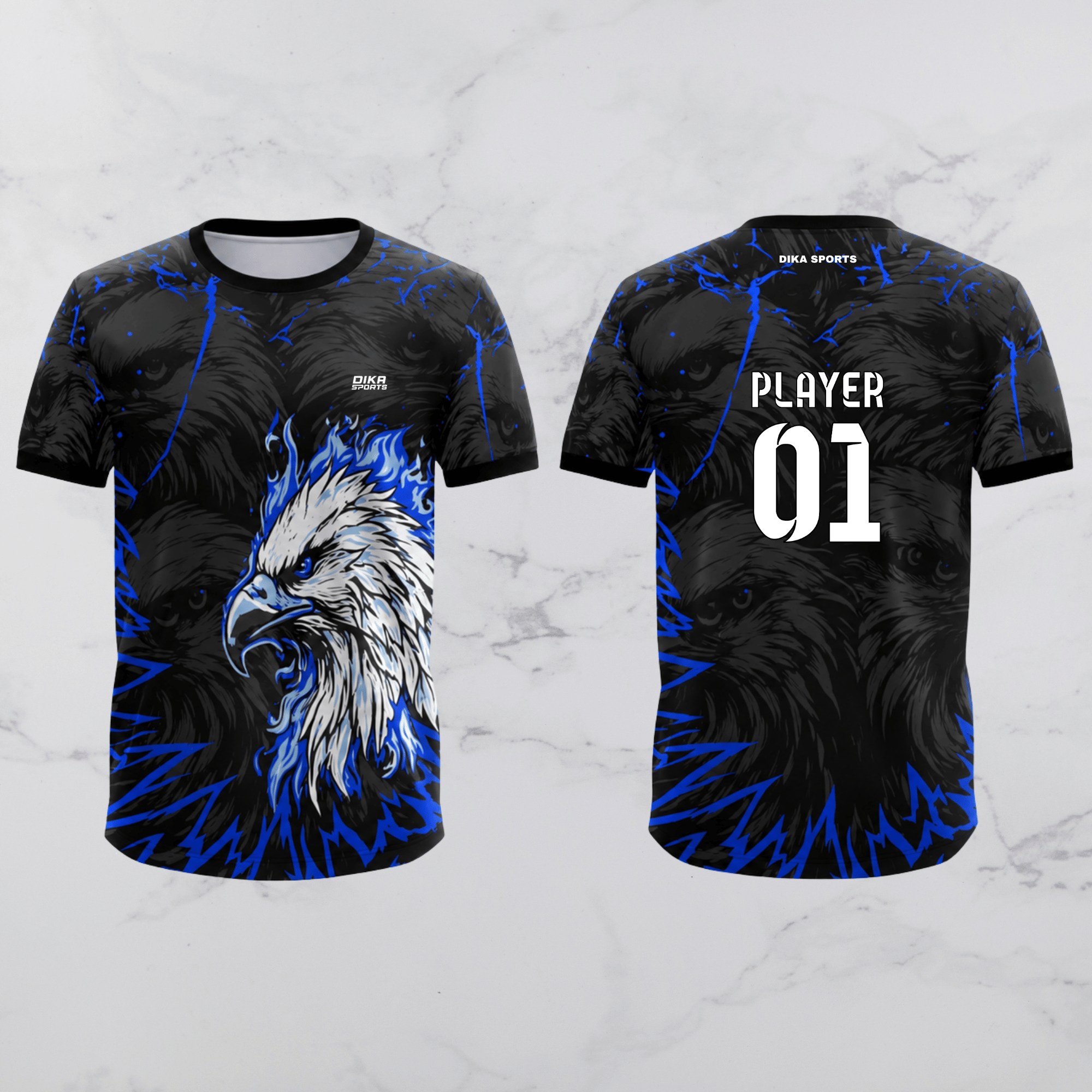 Dika Sports Men's Cricket Jersey | Personalized Custom Round Neck Cricket Jersey