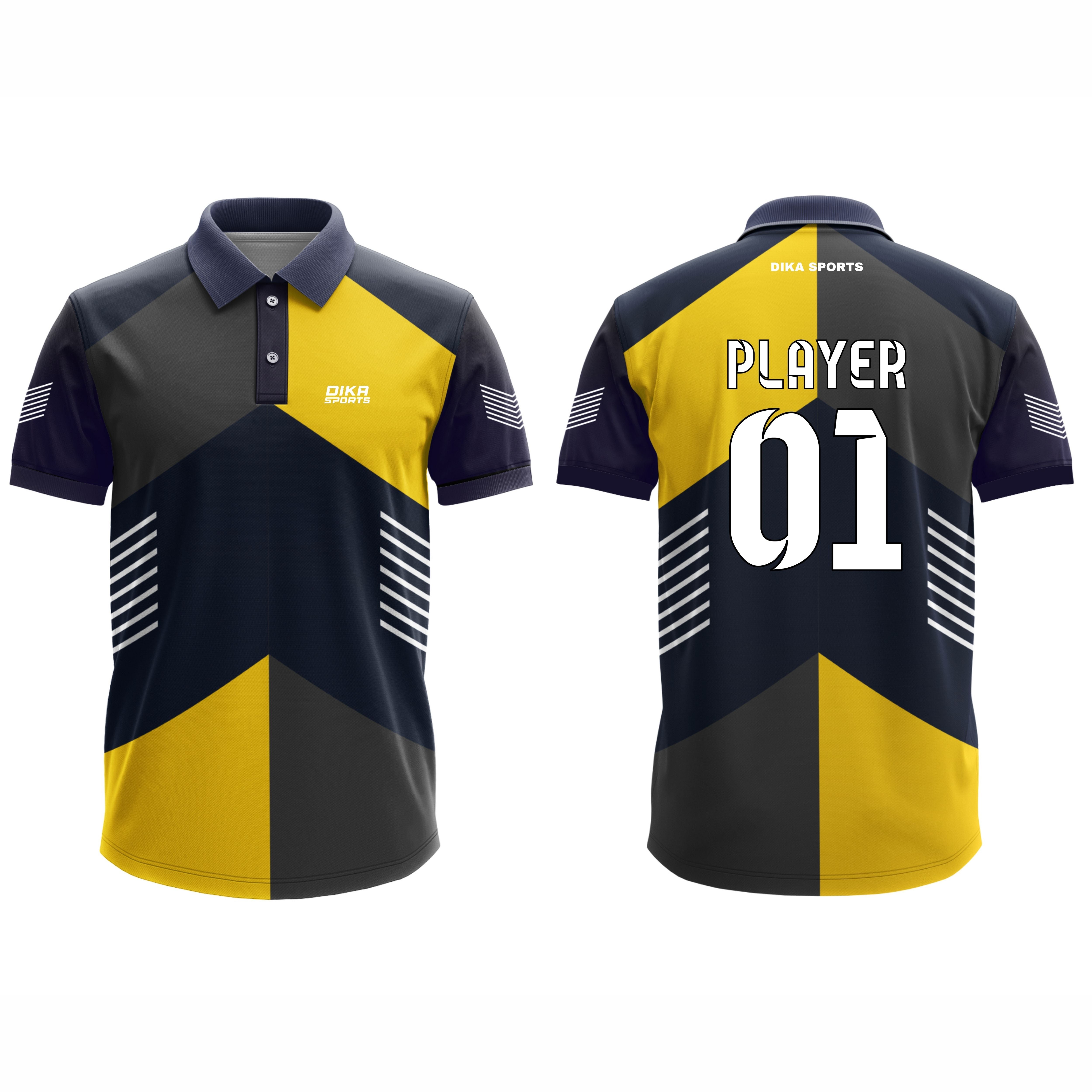 Dika Sports Cricket Jersey Large Size  Custom Team Jersey for Men