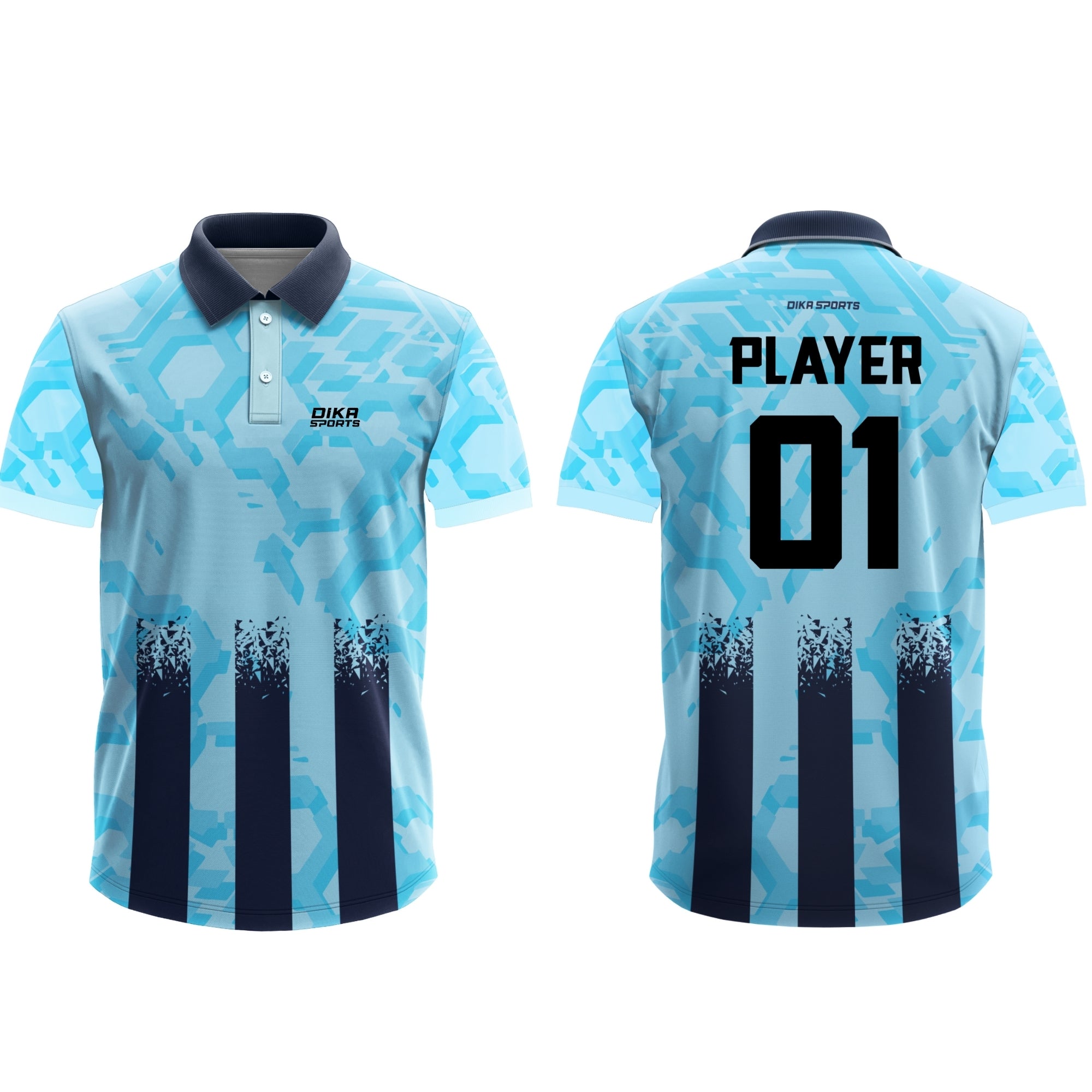 Dika Sports Custom Name T-Shirt Personalized Sports Jersey with Logo Print