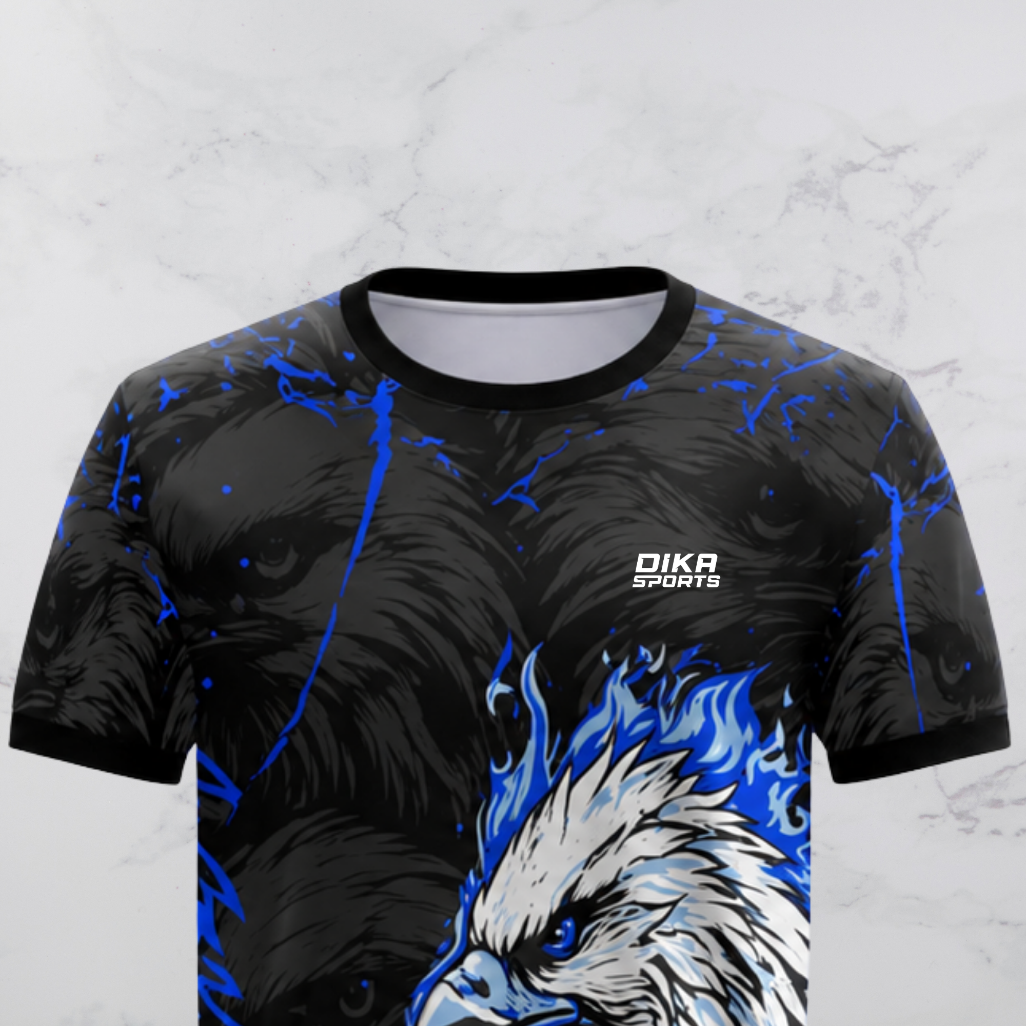 Dika Sports Breathable Cricket T-Shirt for Practice Round Neck Short Sleeve Jersey