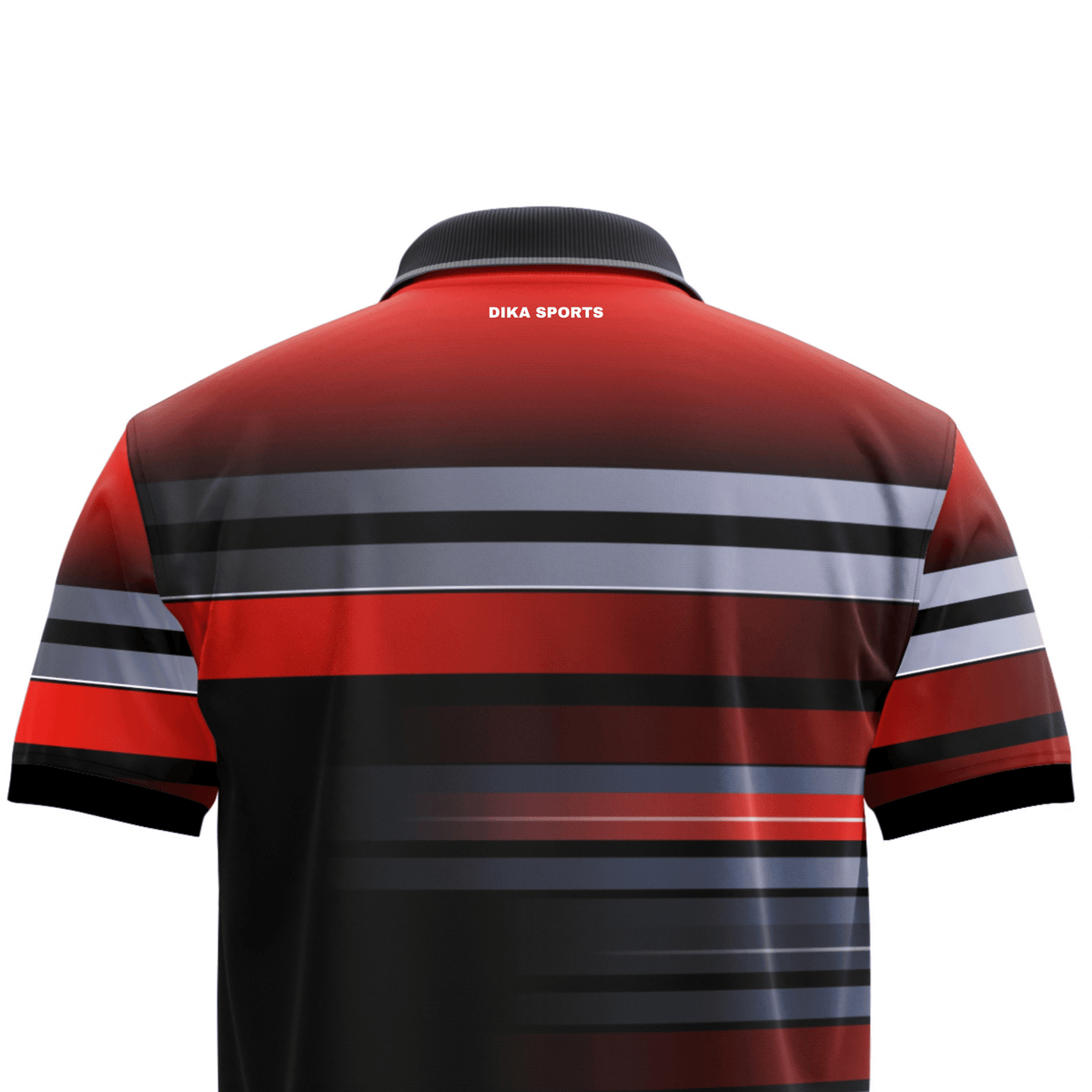 DIKA SPORTS Men's Cricket Jersey, Lightweight Polyester Sports T-Shirt with Collar and Quick Dry Fabric