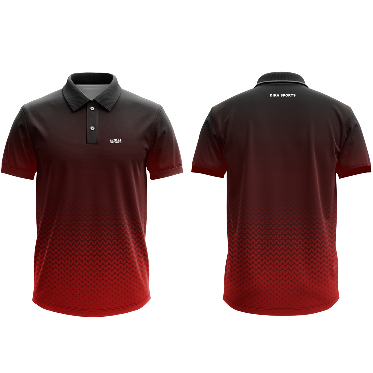 Dika Sports Team Cricket Jersey for Men | Breathable Cricket Jersey | Cricket T-Shirt with Collar | Quick Dry Sports Wear | Non Custom Jersey