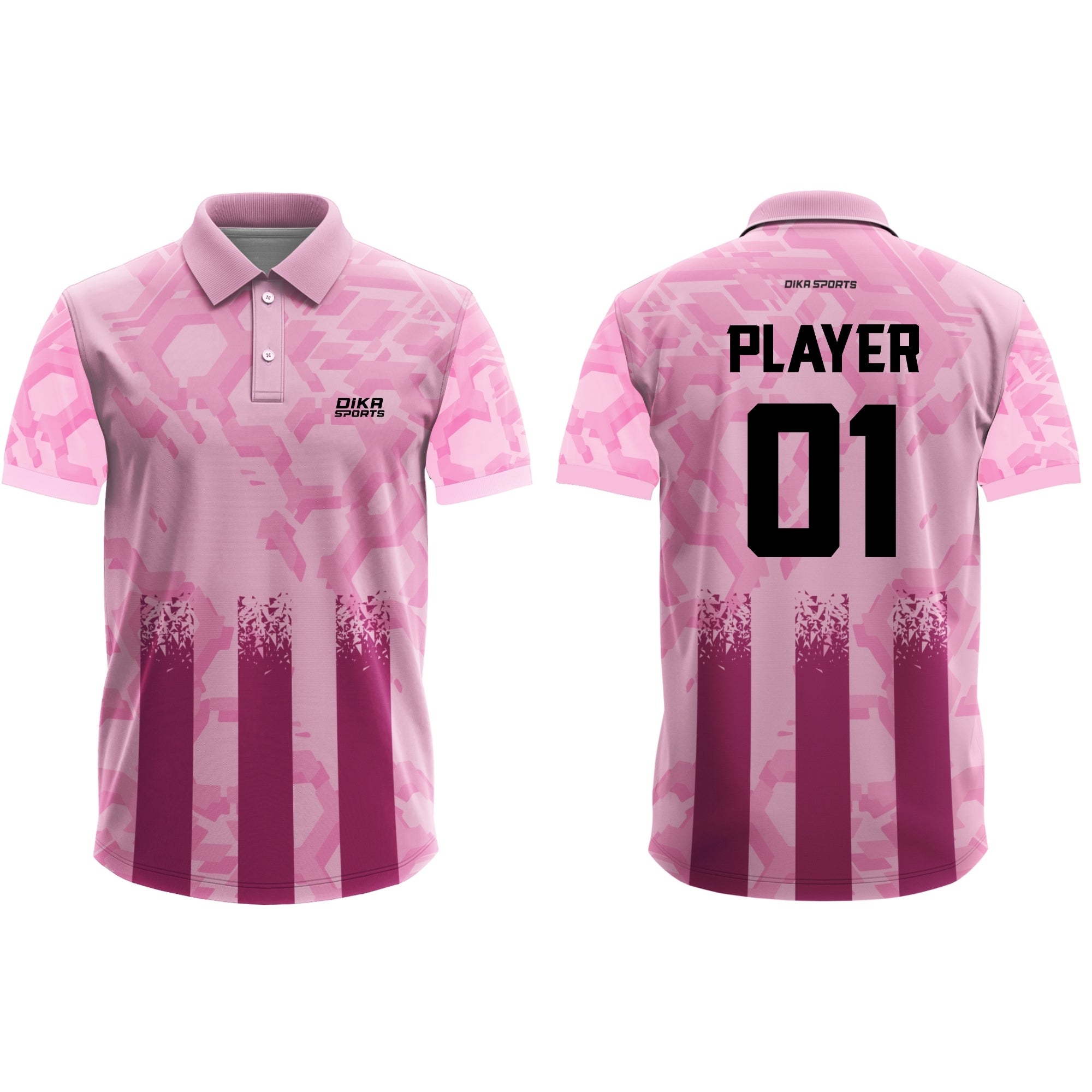 Dika Sports Cricket Jersey Large Size  Custom Fit Personalized Jersey for Men
