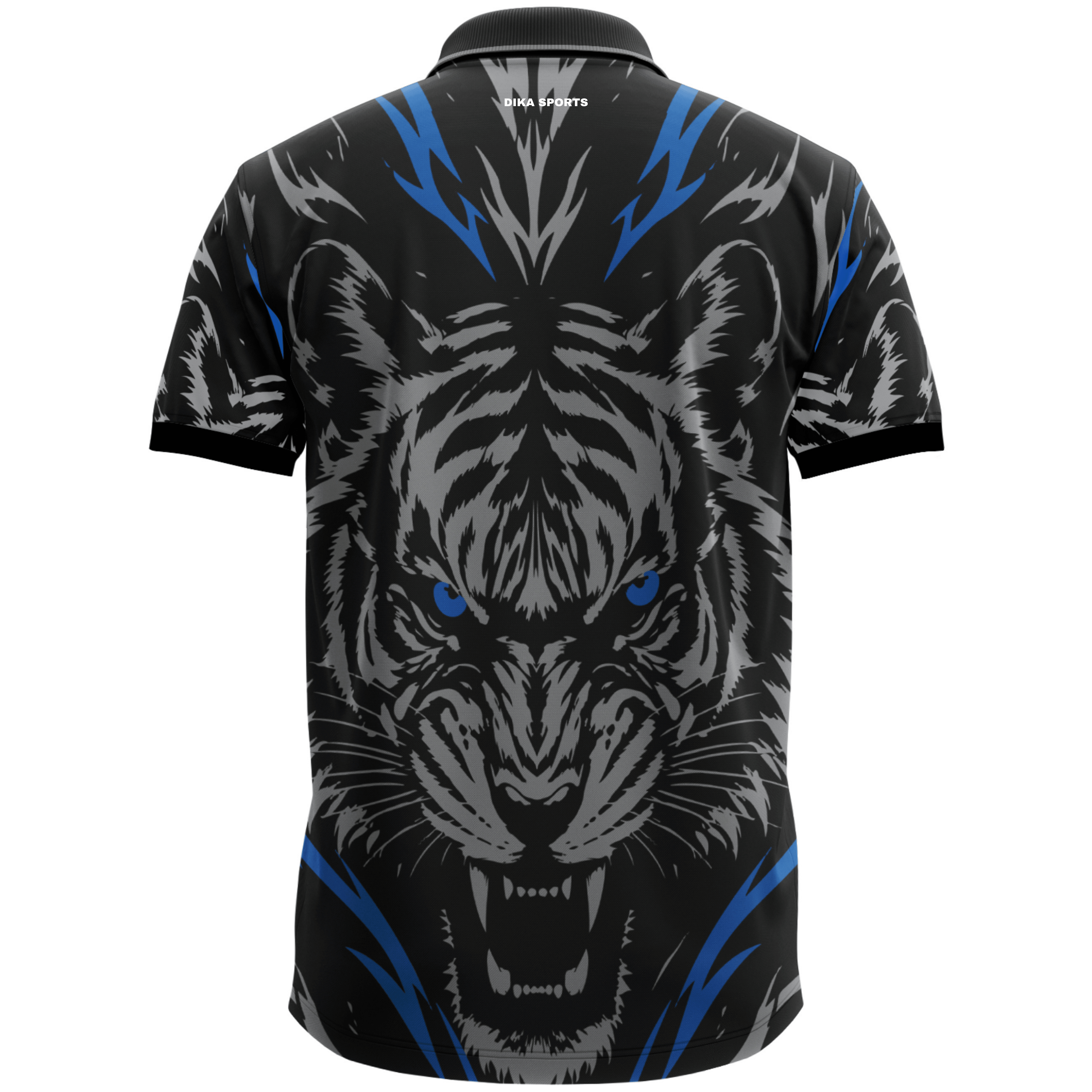 DIKA SPORTS Premium Cricket Jersey for Men Breathable Moisture Wicking Sports Polo T-Shirt with Collar