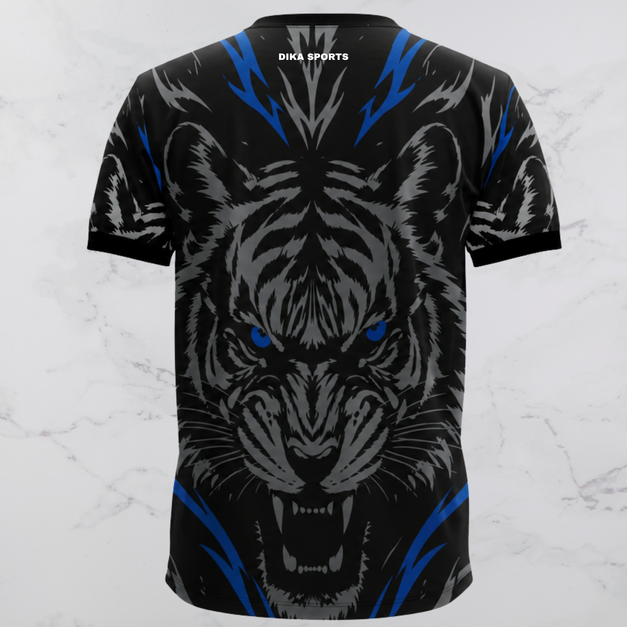 Dika Sports Round Neck Cricket T-Shirt Stylish Breathable Quick Dry Sportswear for Men