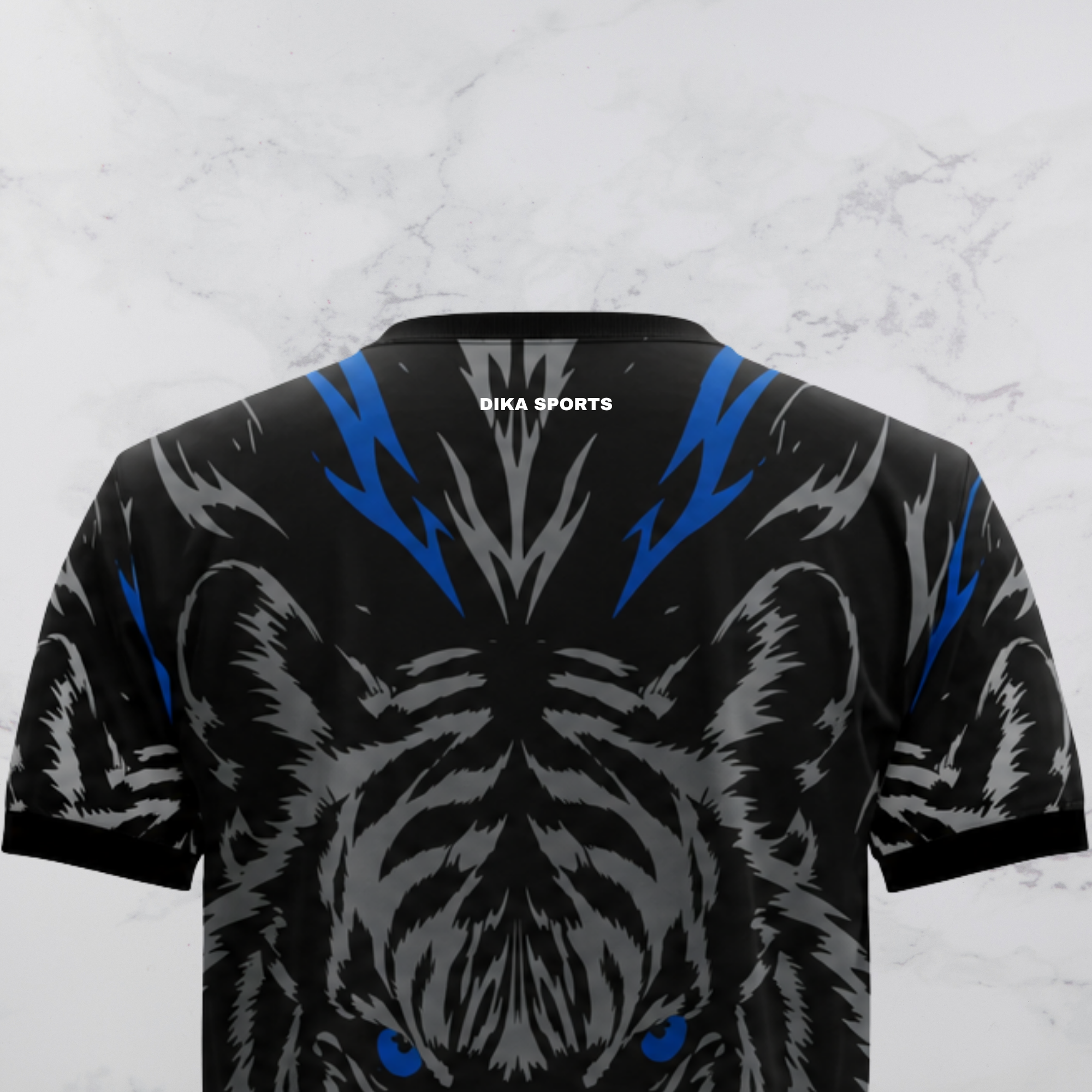 Dika Sports Round Neck Cricket T-Shirt Stylish Breathable Quick Dry Sportswear for Men