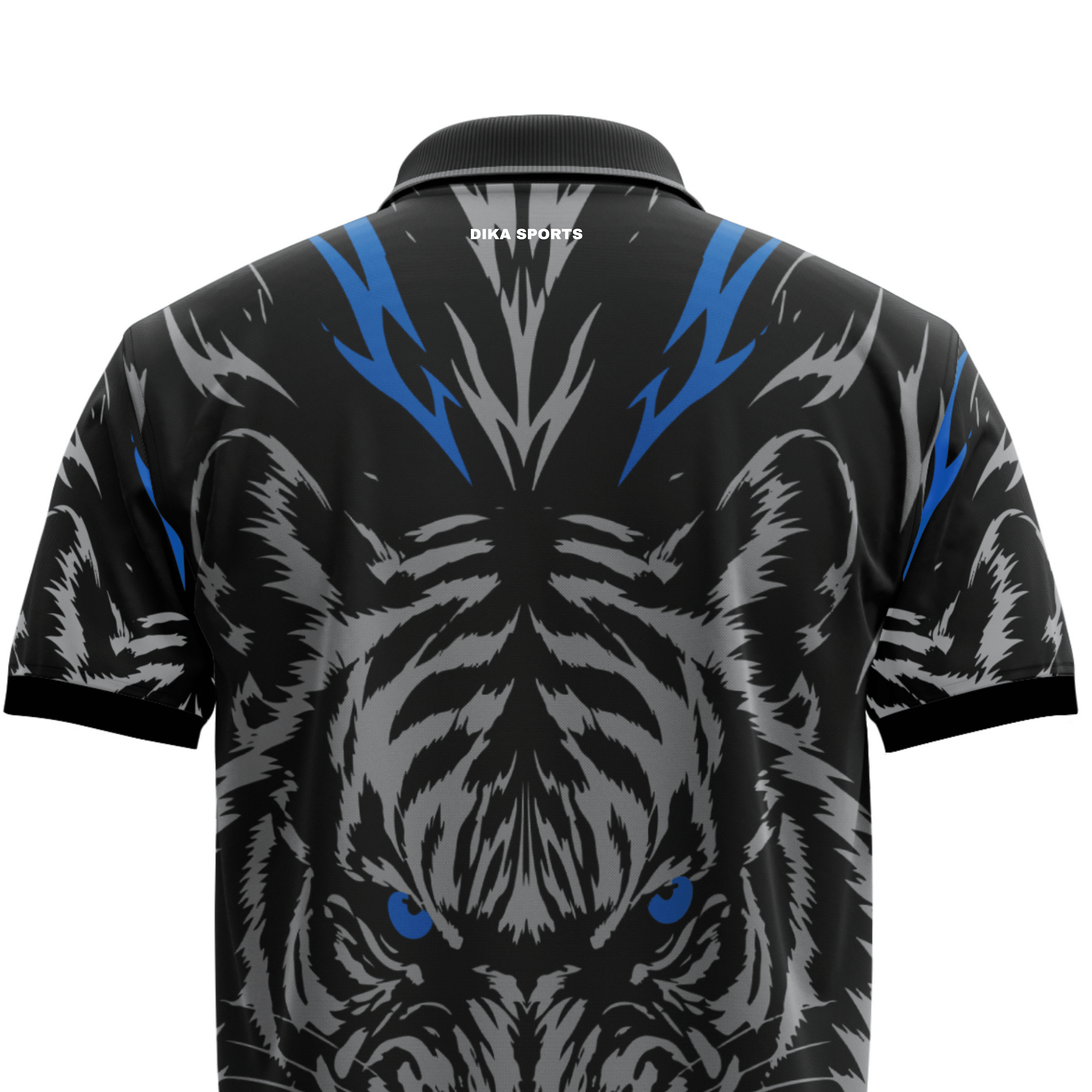 DIKA SPORTS Premium Cricket Jersey for Men Breathable Moisture Wicking Sports Polo T-Shirt with Collar