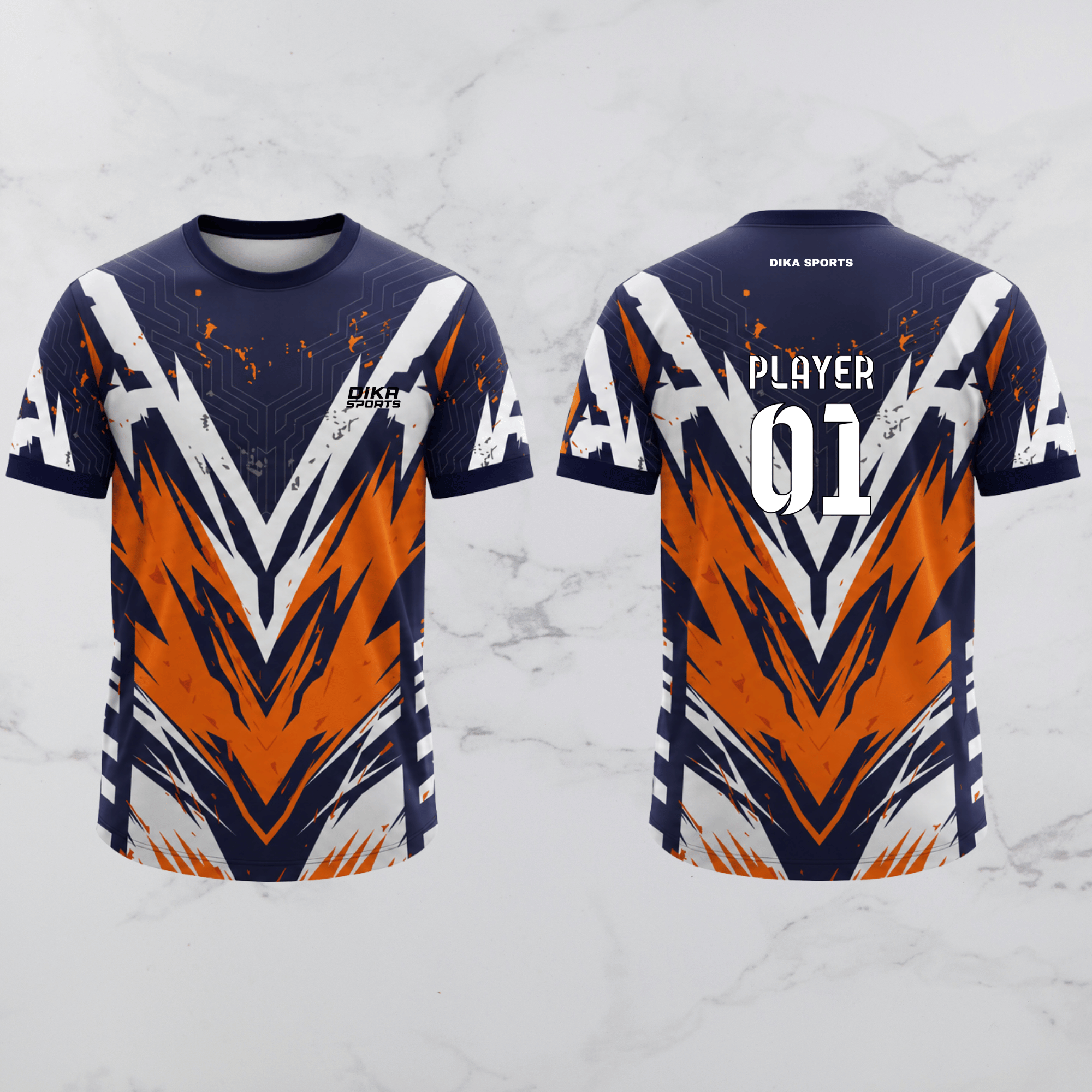 Dika Sports Personalized Cricket Jersey with Name and Number | Custom Team Cricket Jersey for Men, Women & Kids