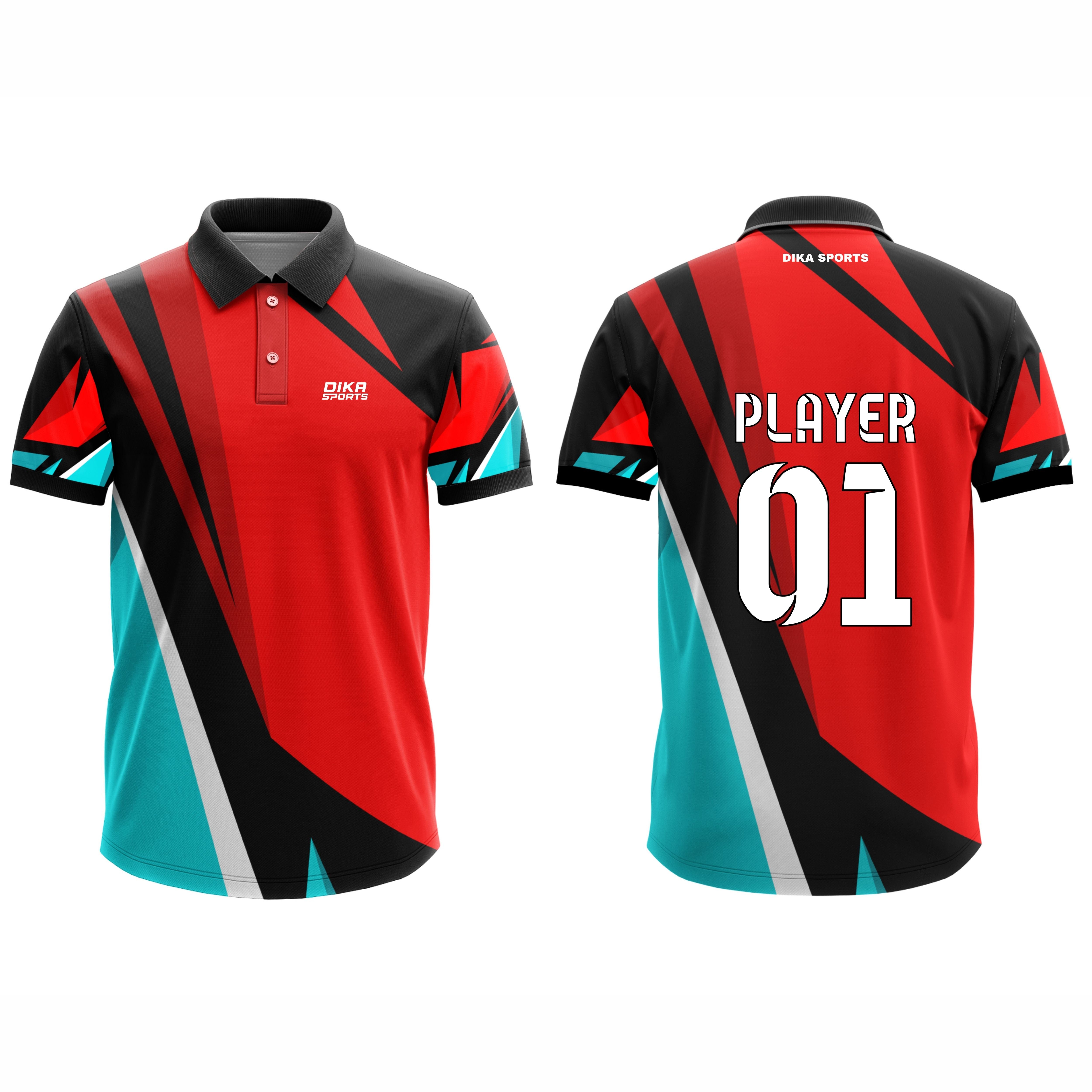 Dika Sports Custom Soccer Jersey  Personalized Cricket Jersey with Name & Number