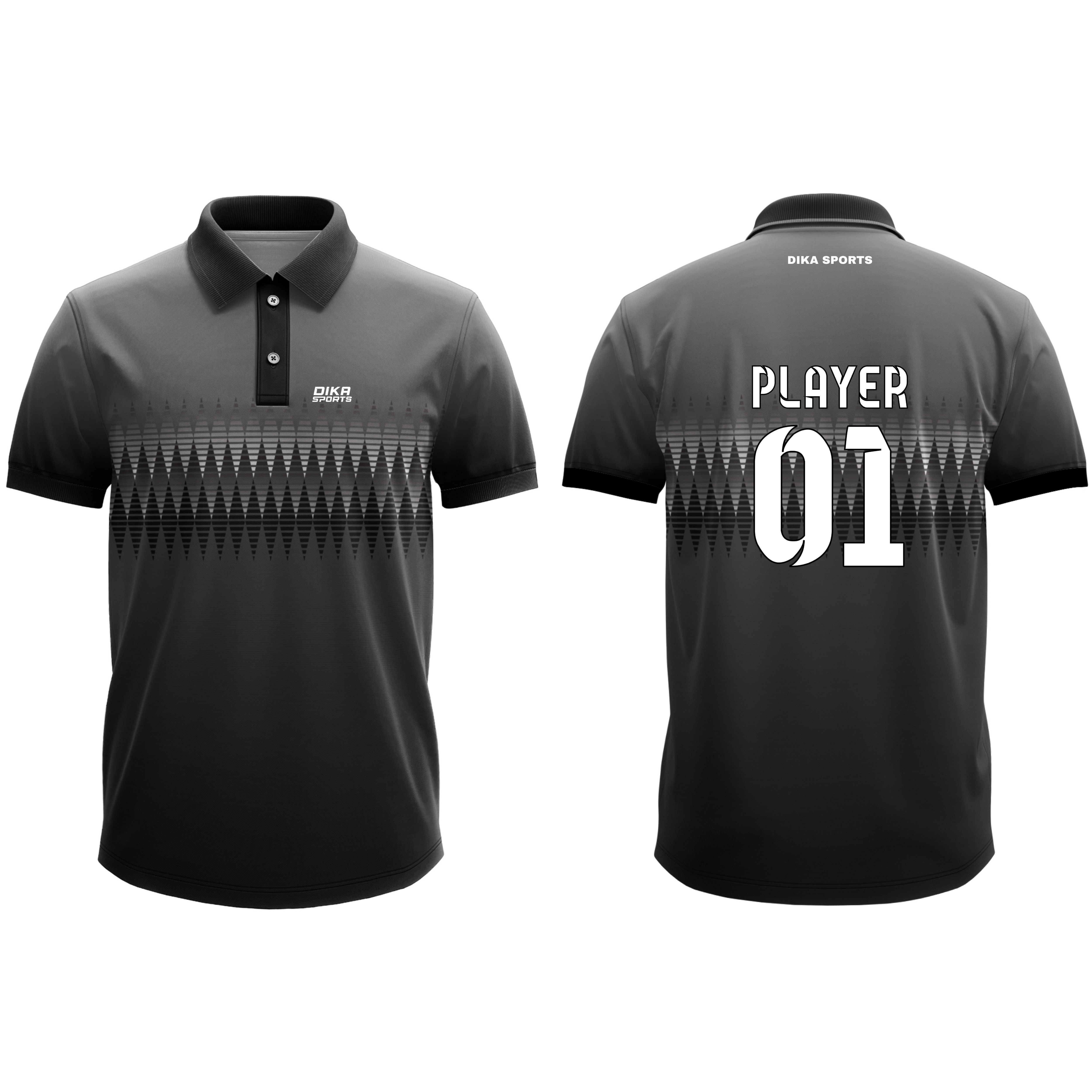 Dika Sports Large Size Cricket Jersey with Custom Printing