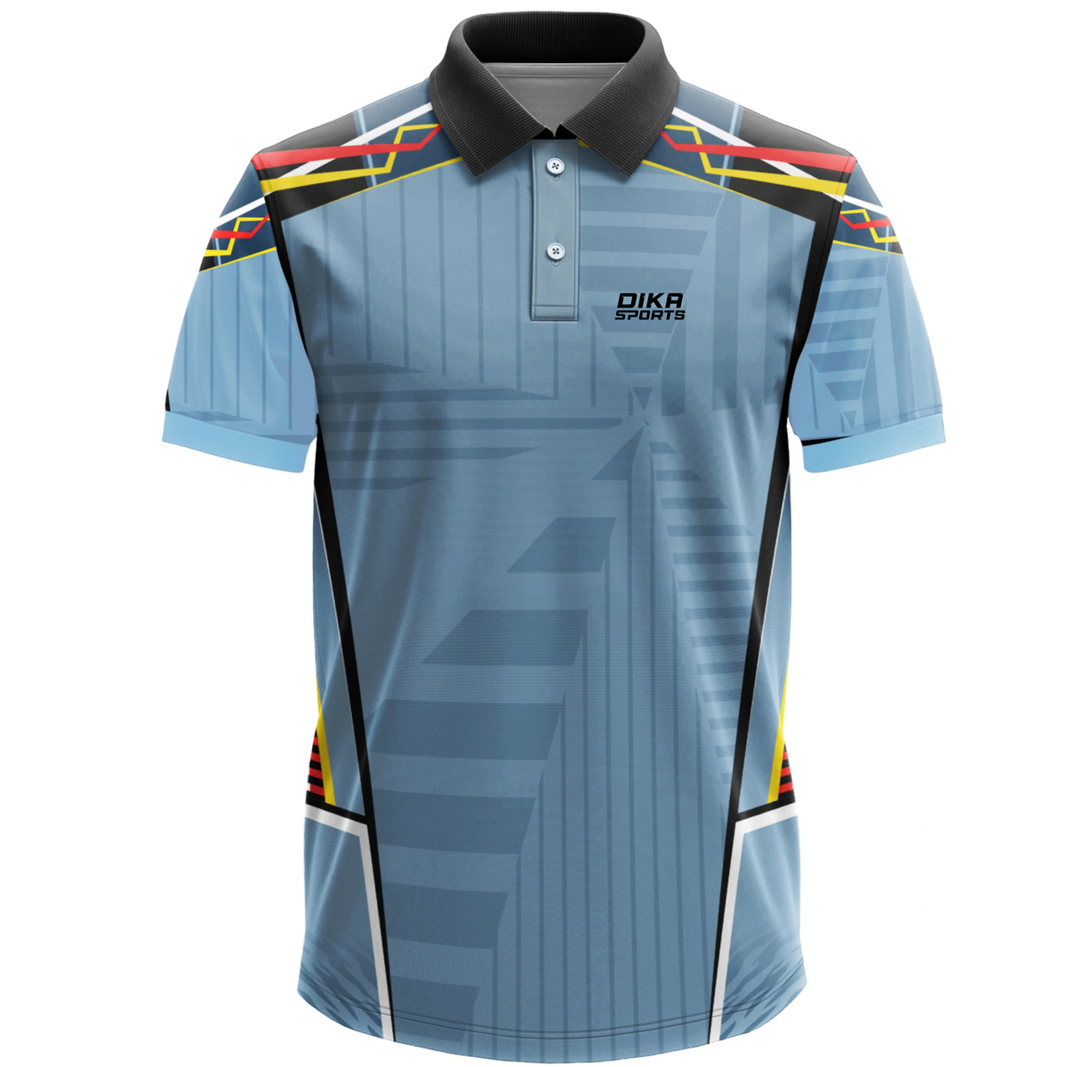 Dika Sports Cricket Jersey Set | Custom Printed Name Number Logo | Personalized Team Cricket Jersey for Men & Kids