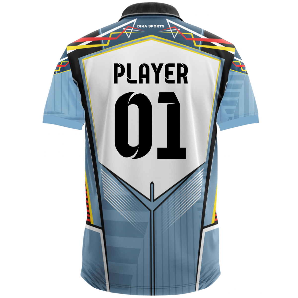 Dika Sports Cricket Jersey Set | Custom Printed Name Number Logo | Personalized Team Cricket Jersey for Men & Kids