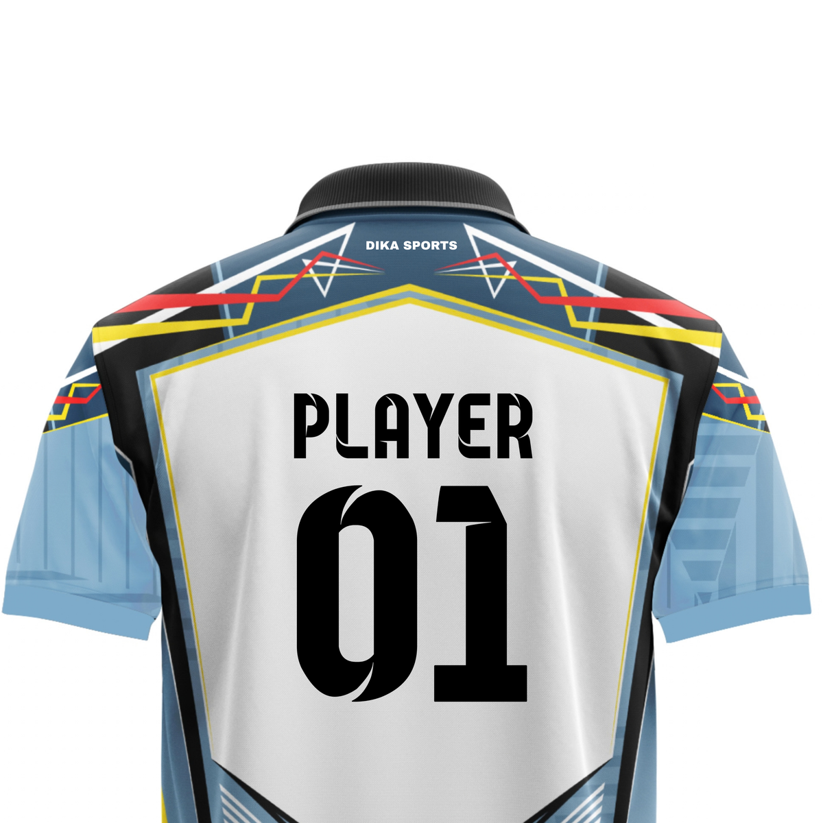 Dika Sports Cricket Jersey Set | Custom Printed Name Number Logo | Personalized Team Cricket Jersey for Men & Kids