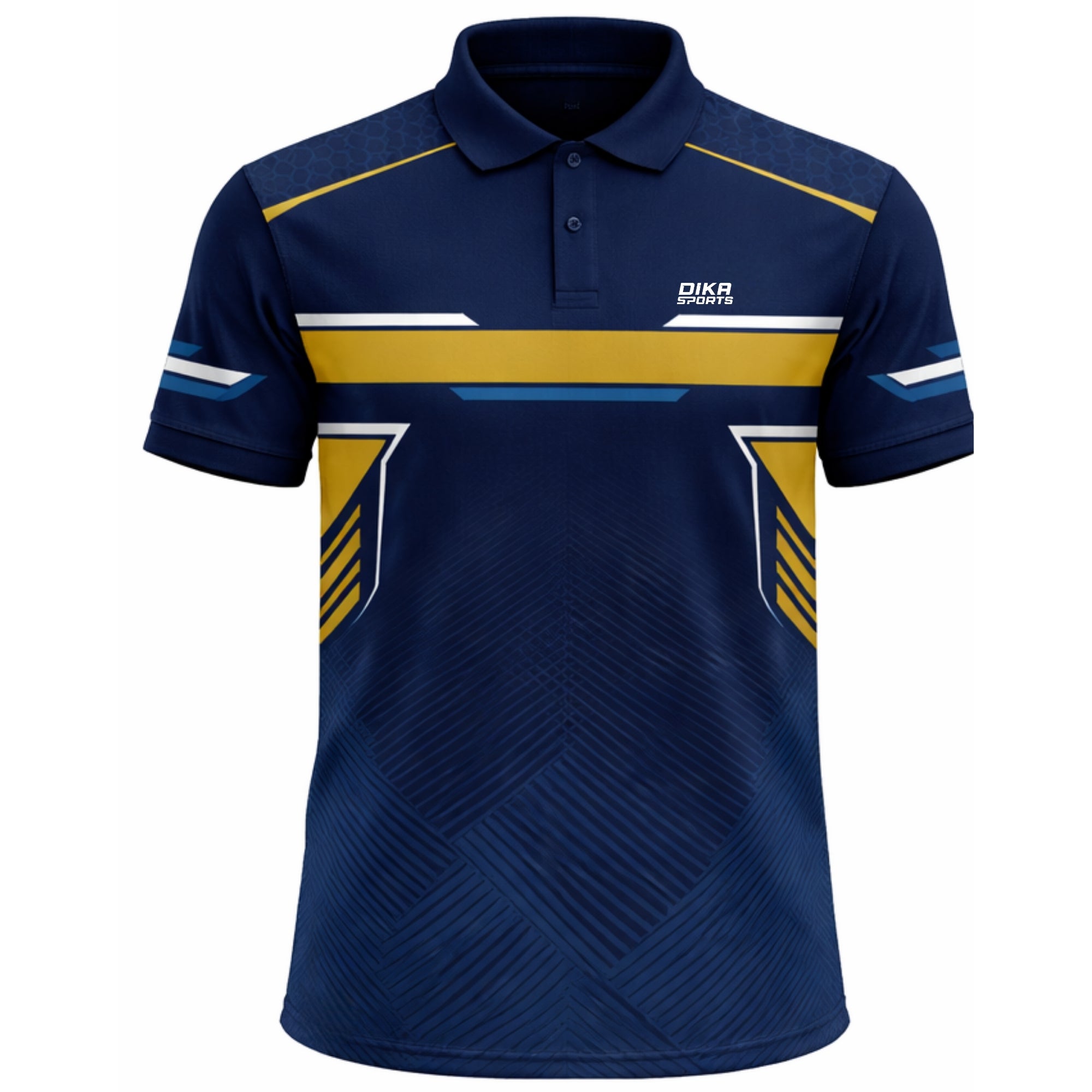 Dika Sports sports t shirts for men Cricket t-shirt quick-dry blue half shirt for men