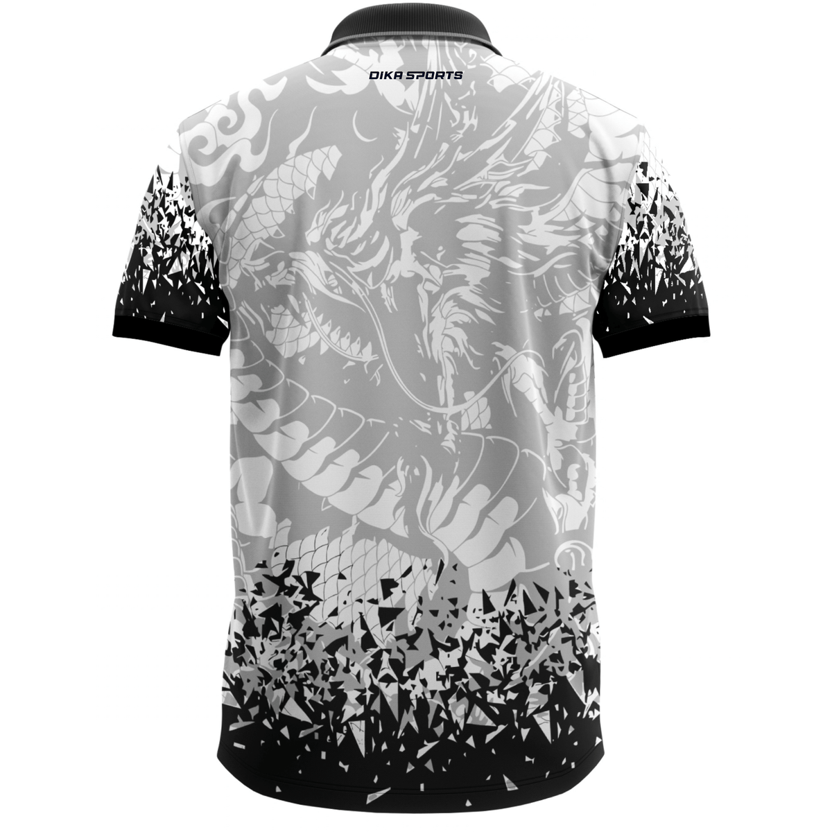 DIKA SPORTS Cricket T-Shirt Attaractive for Men with Collar, Quick Dry Sports Jersey for Practice and Outdoor Games