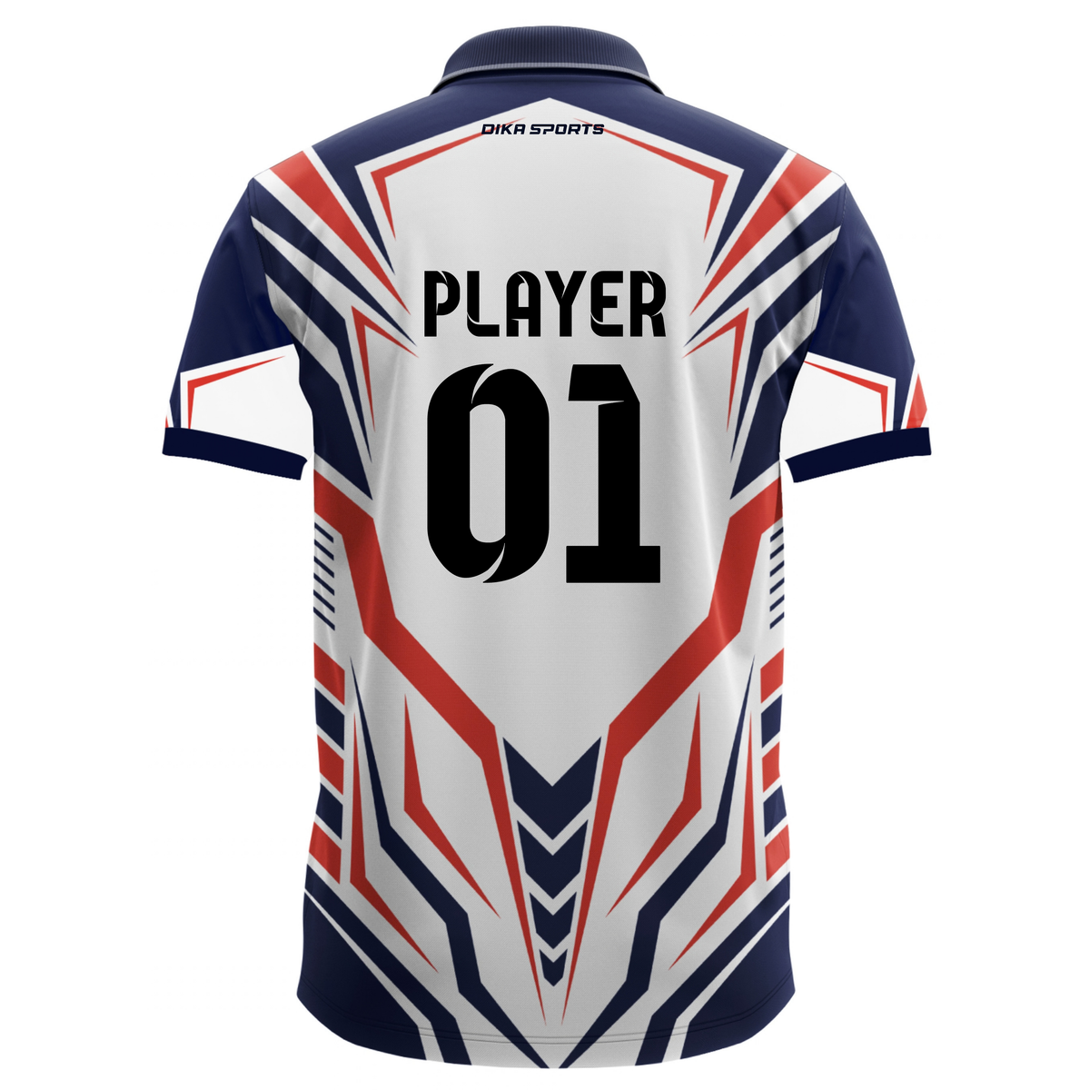 Dika Sports Cricket Jersey for Adults | Custom Cricket T-Shirt | Cricket Jersey with Name | Moisture Wicking Quick Dry Sportswear