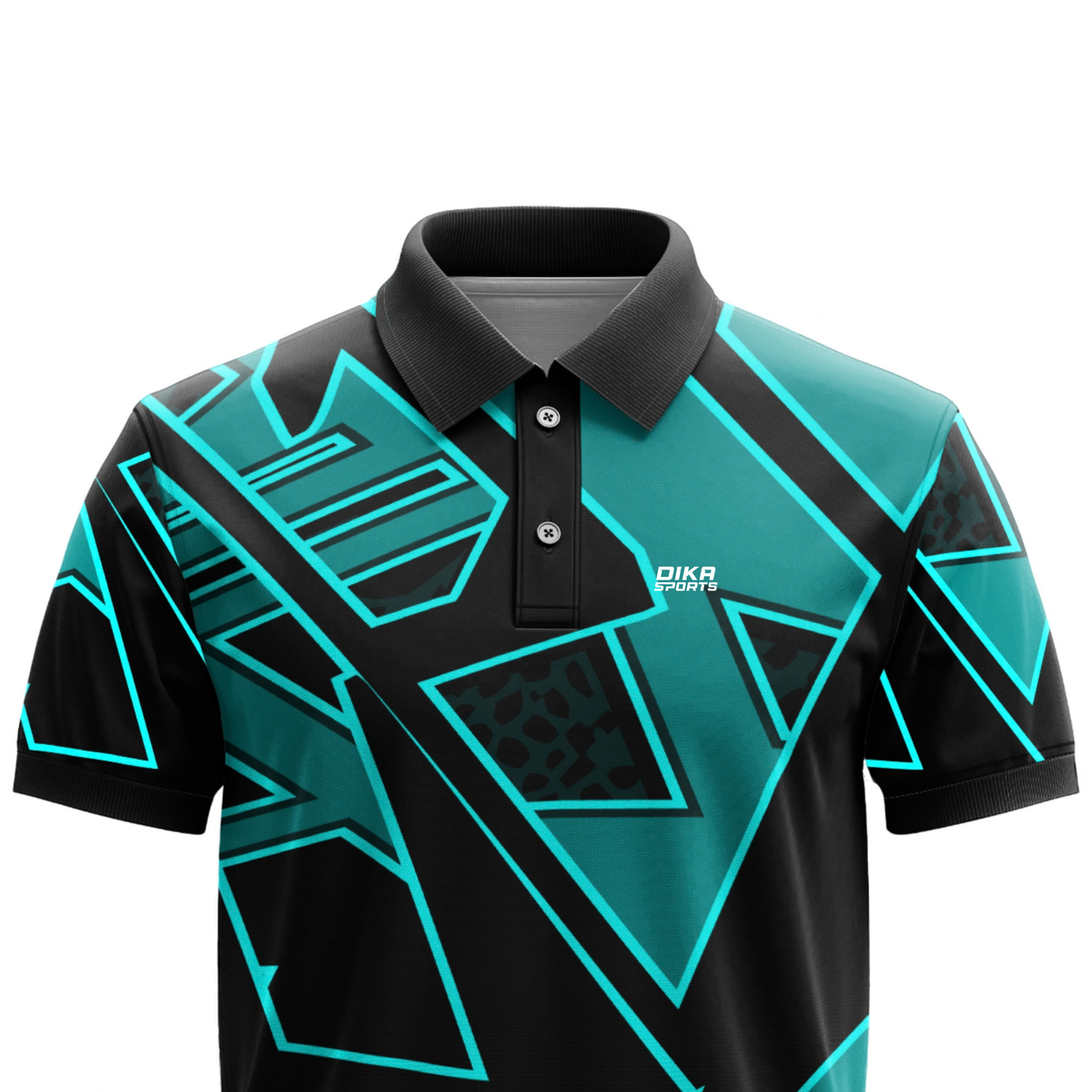 Dika Sports Cricket T-Shirt for Men | Non Custom Cricket Jersey with Collar | Quick Dry Breathable Sports T-Shirt