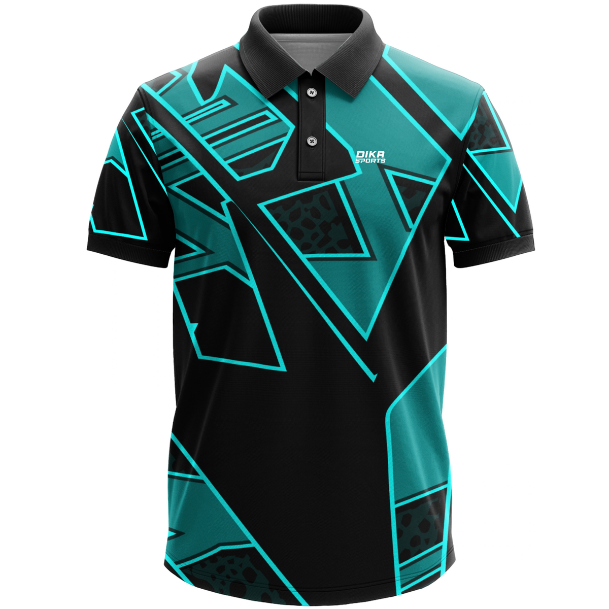 Dika Sports Cricket Jersey with Collar for Men | Personalized Cricket Jersey with Name | Custom Team Jersey | Breathable Sports T-Shirt