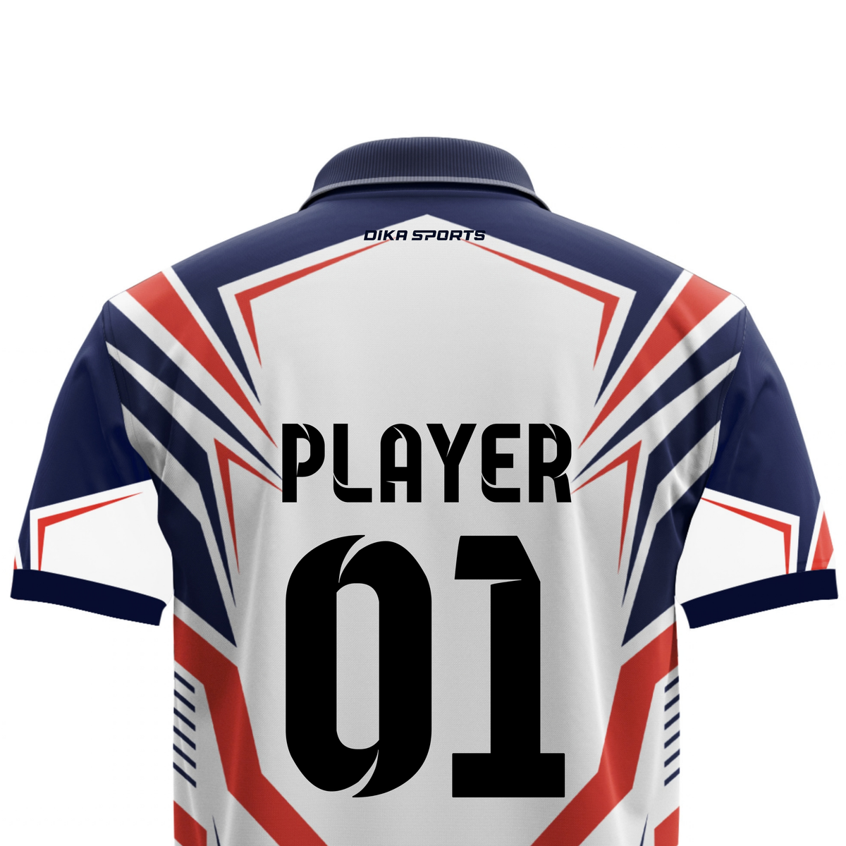 Dika Sports Cricket Jersey for Adults | Custom Cricket T-Shirt | Cricket Jersey with Name | Moisture Wicking Quick Dry Sportswear