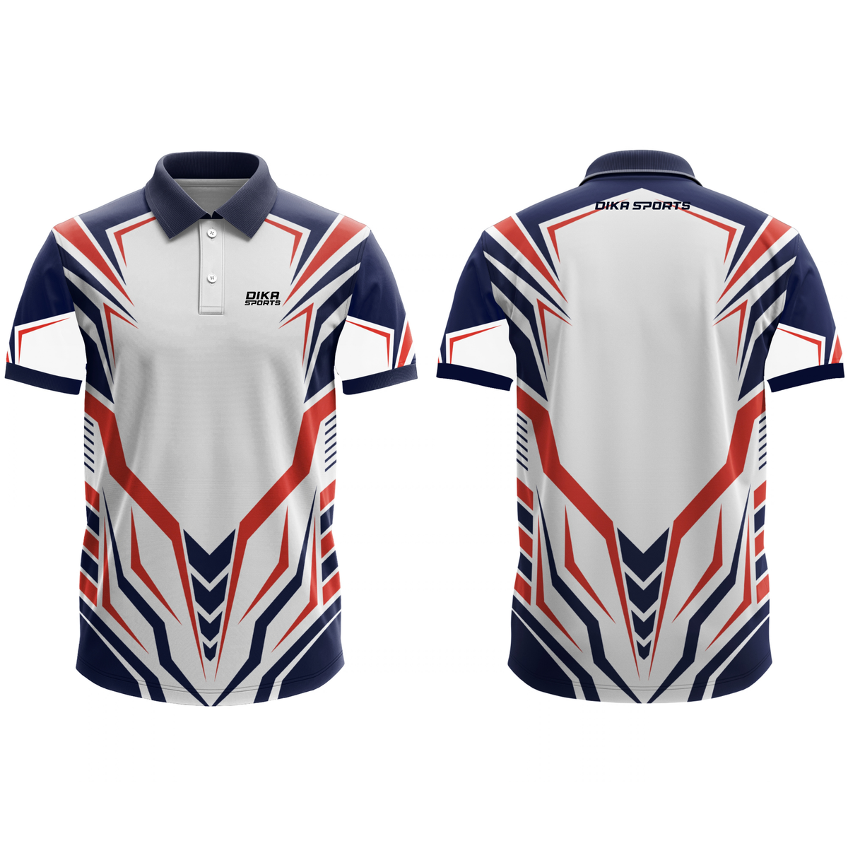 Dika Sports Cricket Jersey for Men | Large Size Cricket Jersey | Breathable Team Cricket T-Shirt | UV Protection Lab Tested | Quick Dry Non Custom
