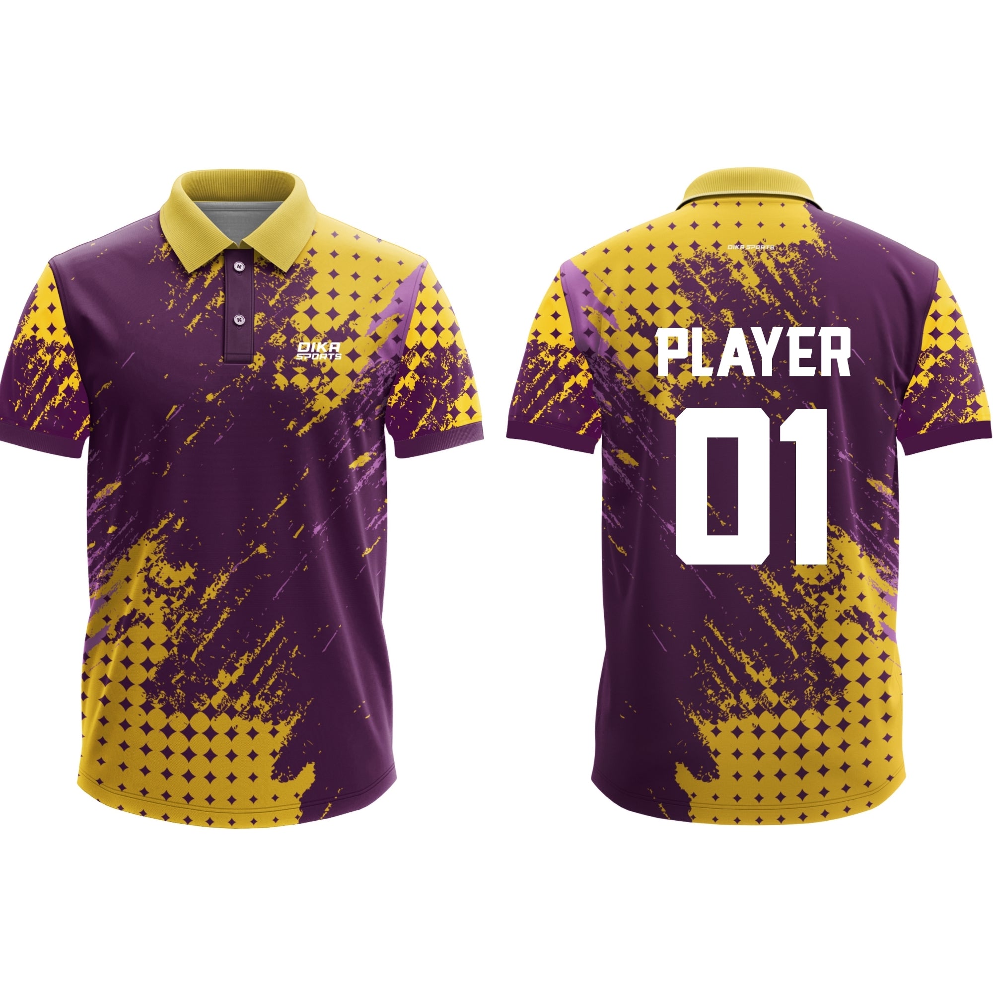 Dika Sports Custom Cricket Jersey  Breathable Fabric Personalized Jersey