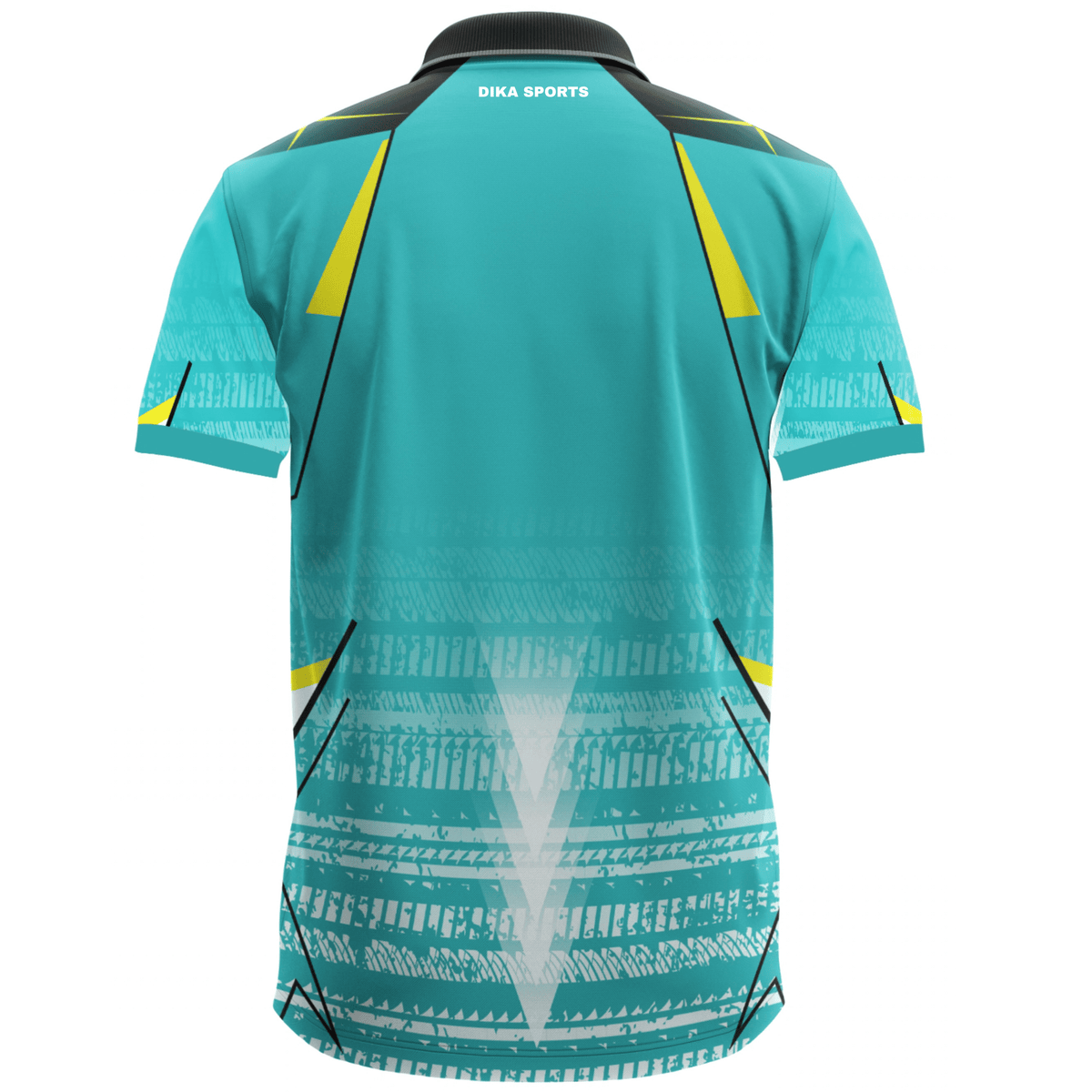 DIKA SPORTS Men's Cricket Sportswear Jersey, Polo Collar T-Shirt with Moisture Wicking and Quick Dry Technology