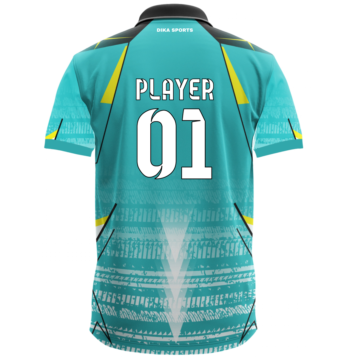 Dika Sports Cricket Jersey with Collar | Custom Name Number Logo Jersey | Personalized Team Cricket Jersey for Men & Kids