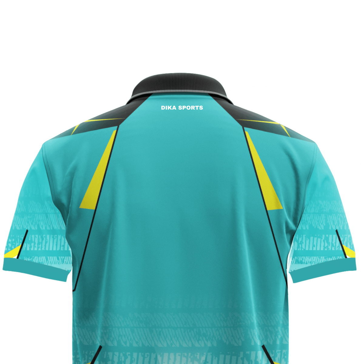 DIKA SPORTS Men's Cricket Sportswear Jersey, Polo Collar T-Shirt with Moisture Wicking and Quick Dry Technology