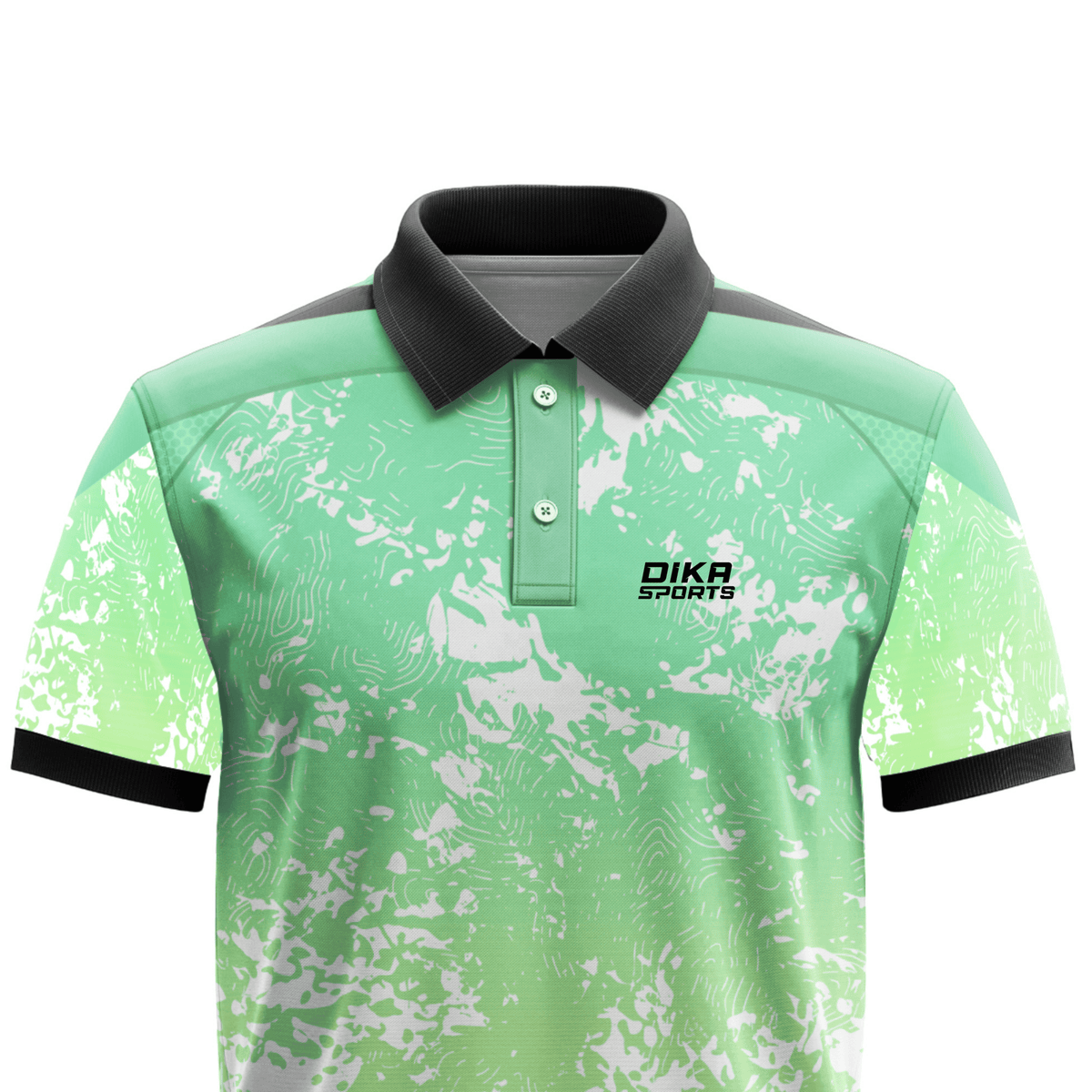 DIKA SPORTS Personalized Cricket Polo Jersey with Name, Number and Logo Printing Bright Colour Sports Jersey